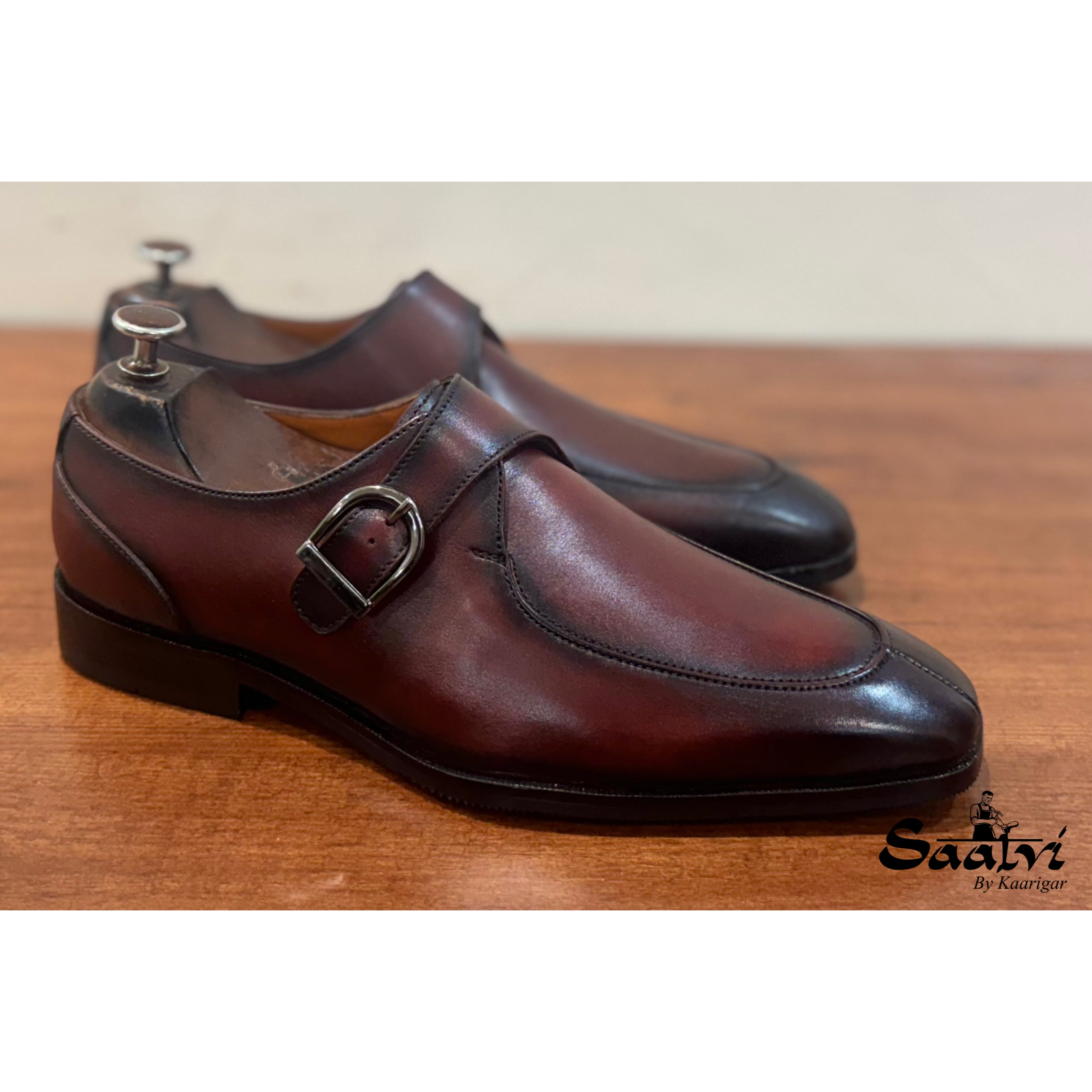 Single Monk Strap Hand Finished