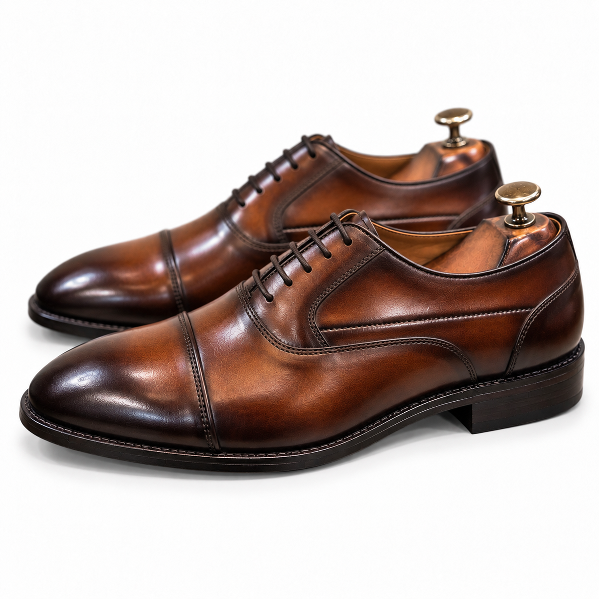 Espresso Brown Cap-Toe Oxford