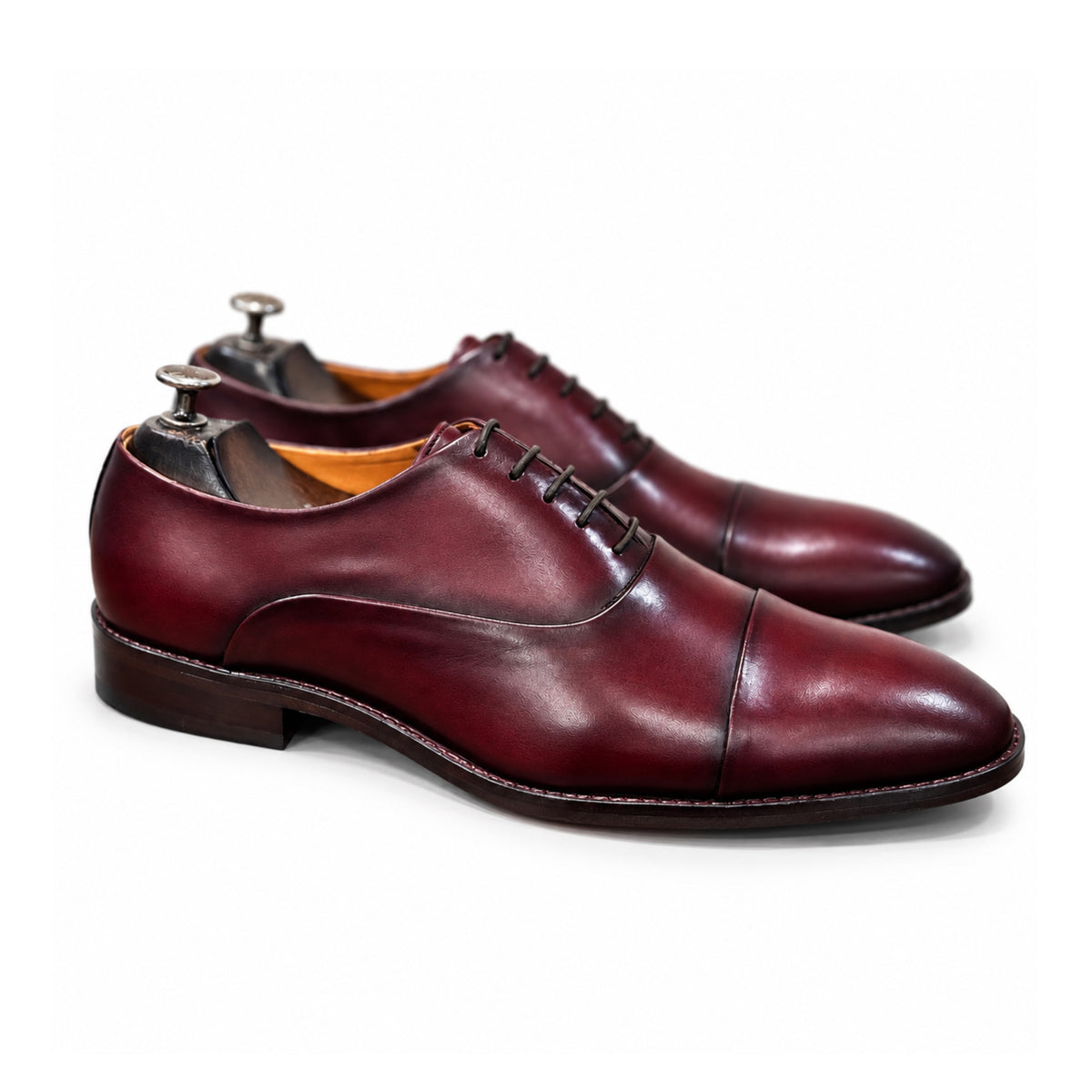 The Windsor Wholecut Oxford – Burgundy Patina