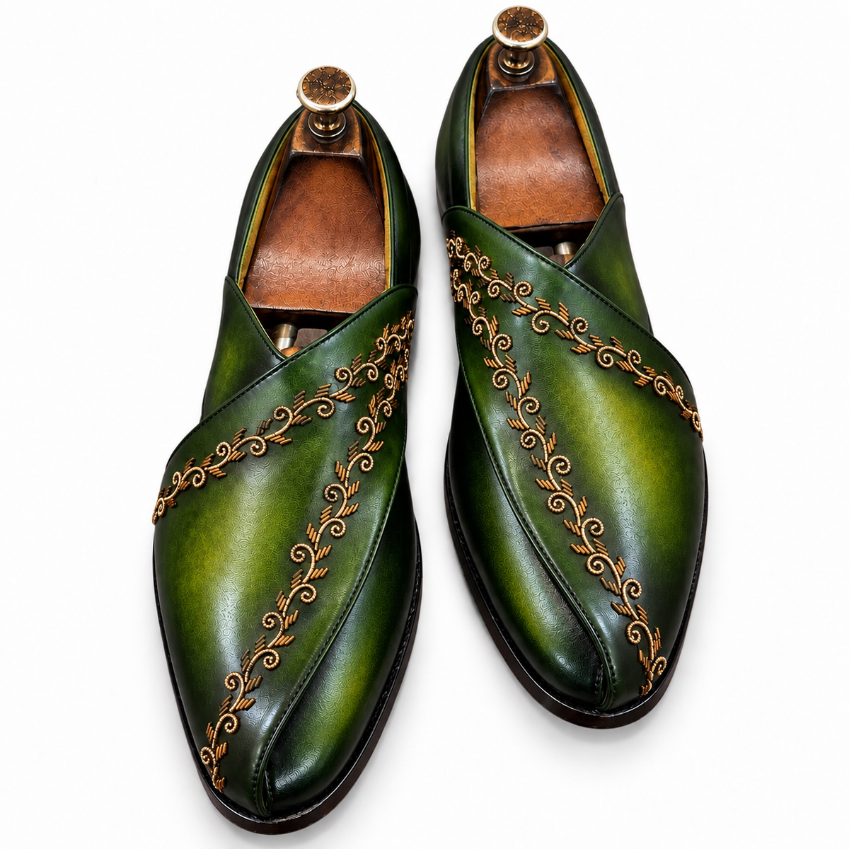 Saalvi Emerald Peshwari Sandals