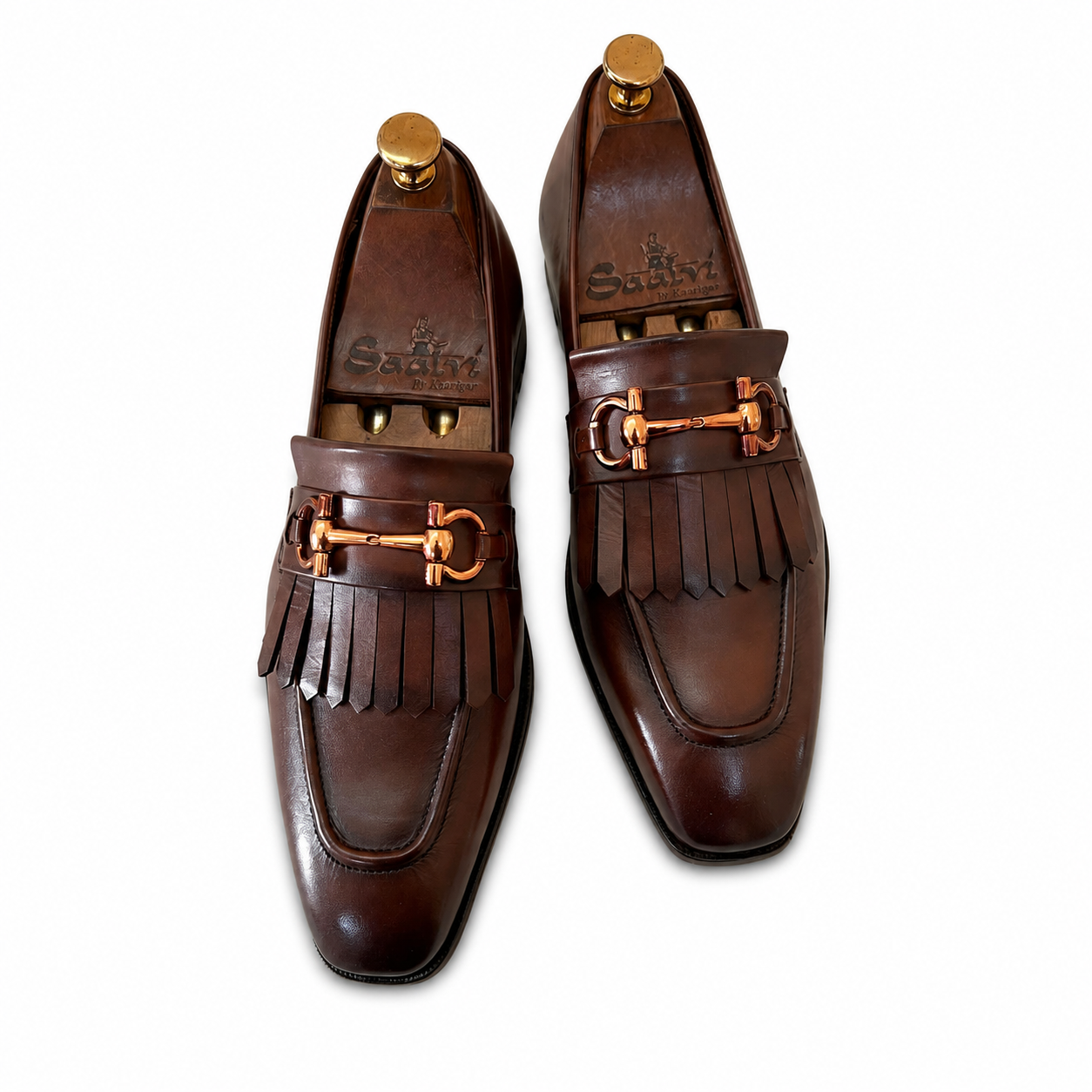 Monarch Fringe Horsebit Loafers – Walnut Brown