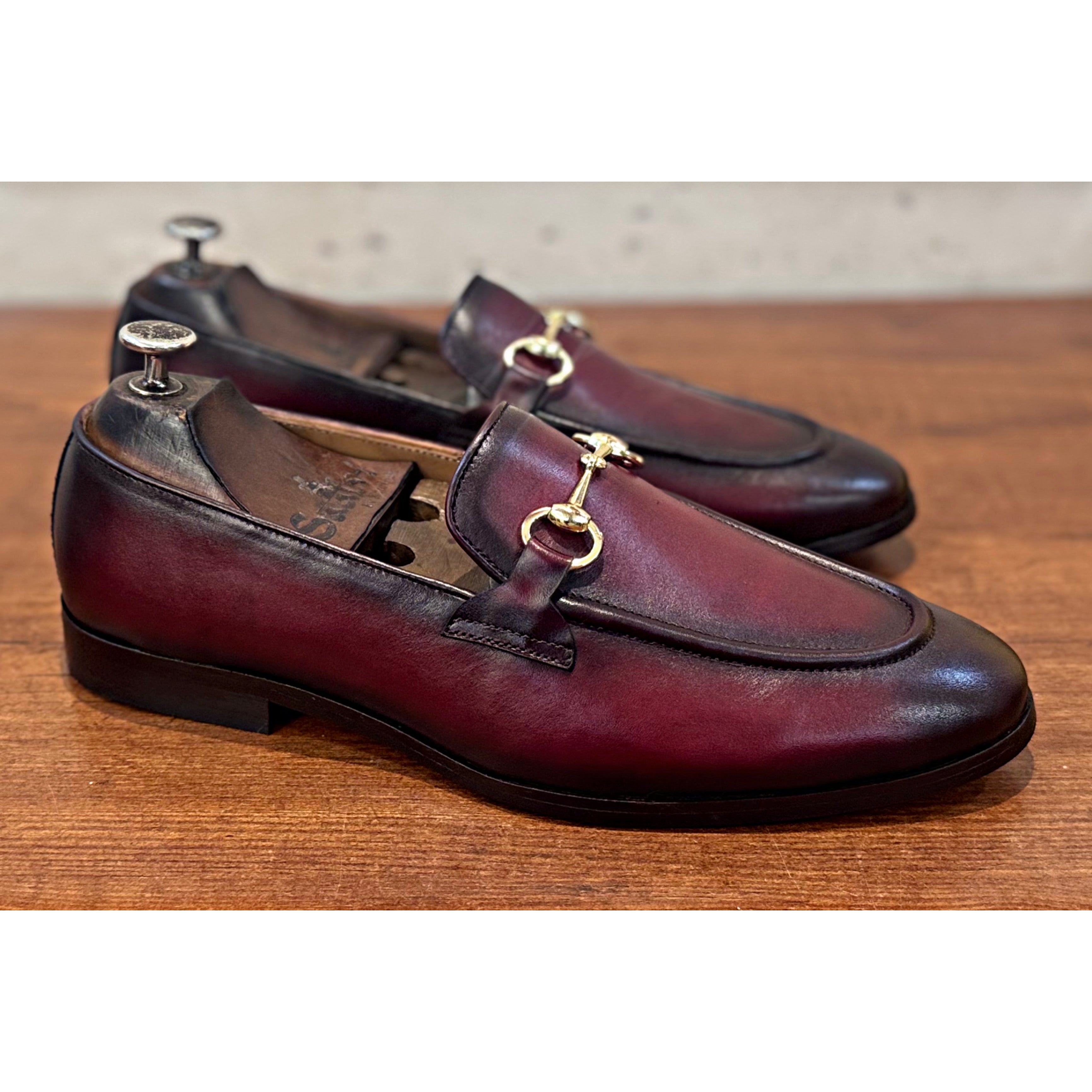 Horsebit Loafers - Burgundy