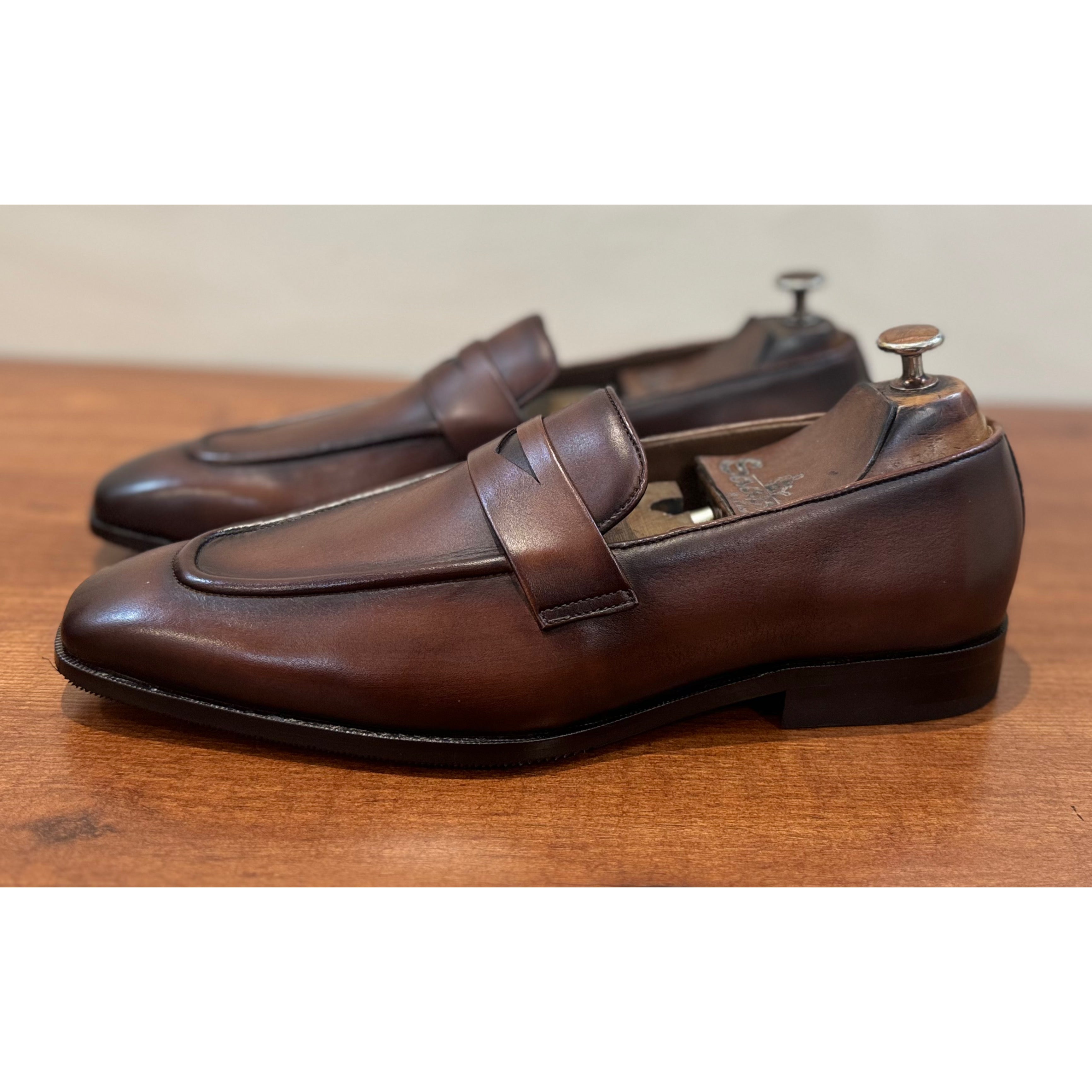 Penny Loafers Brown Hand Finished