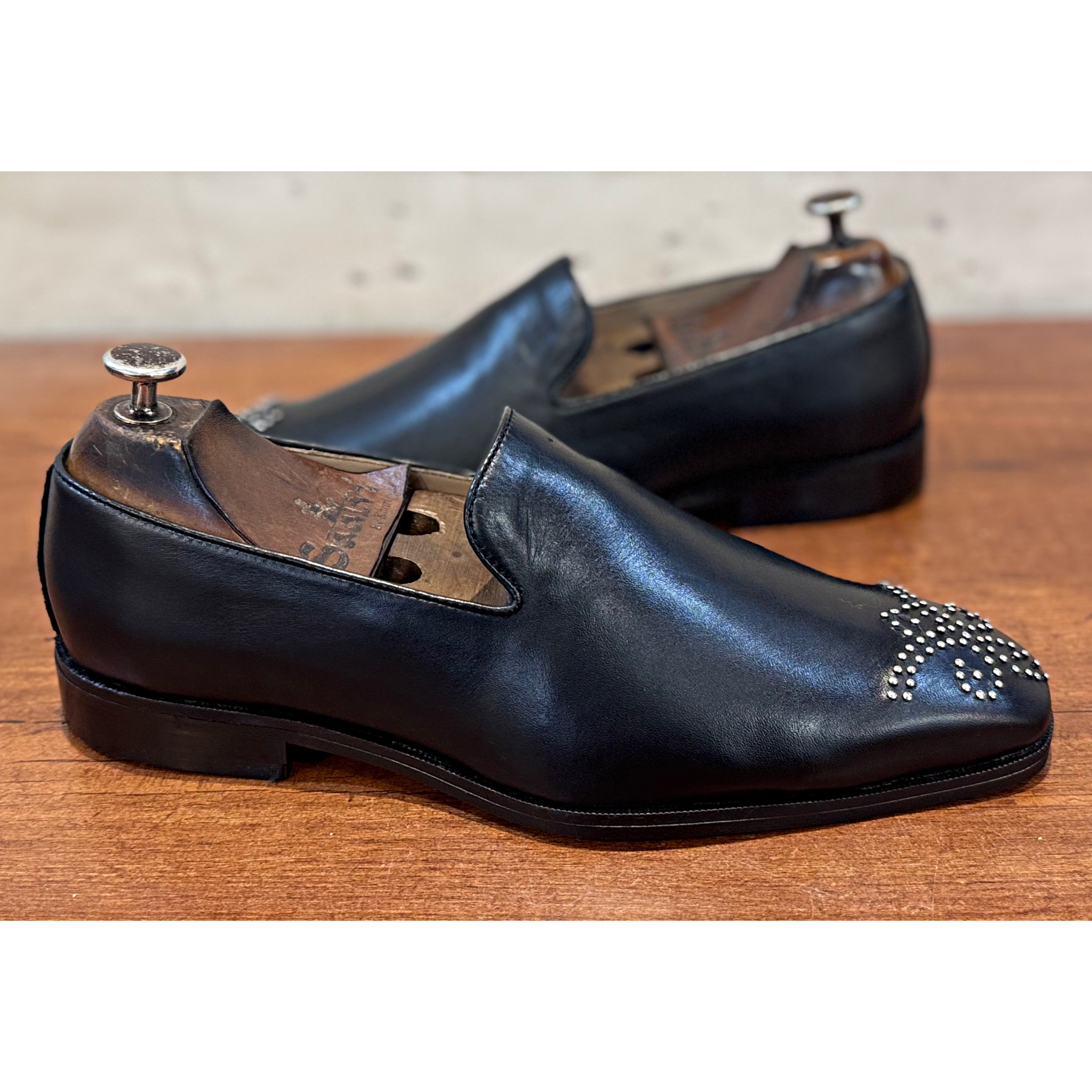 Black Slipon With Bajri