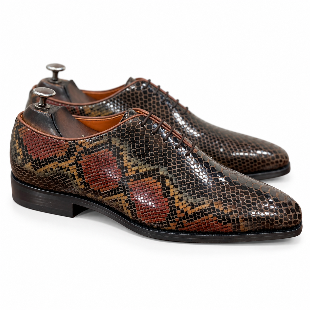 Cortina Mosaic Snake Foil Leather