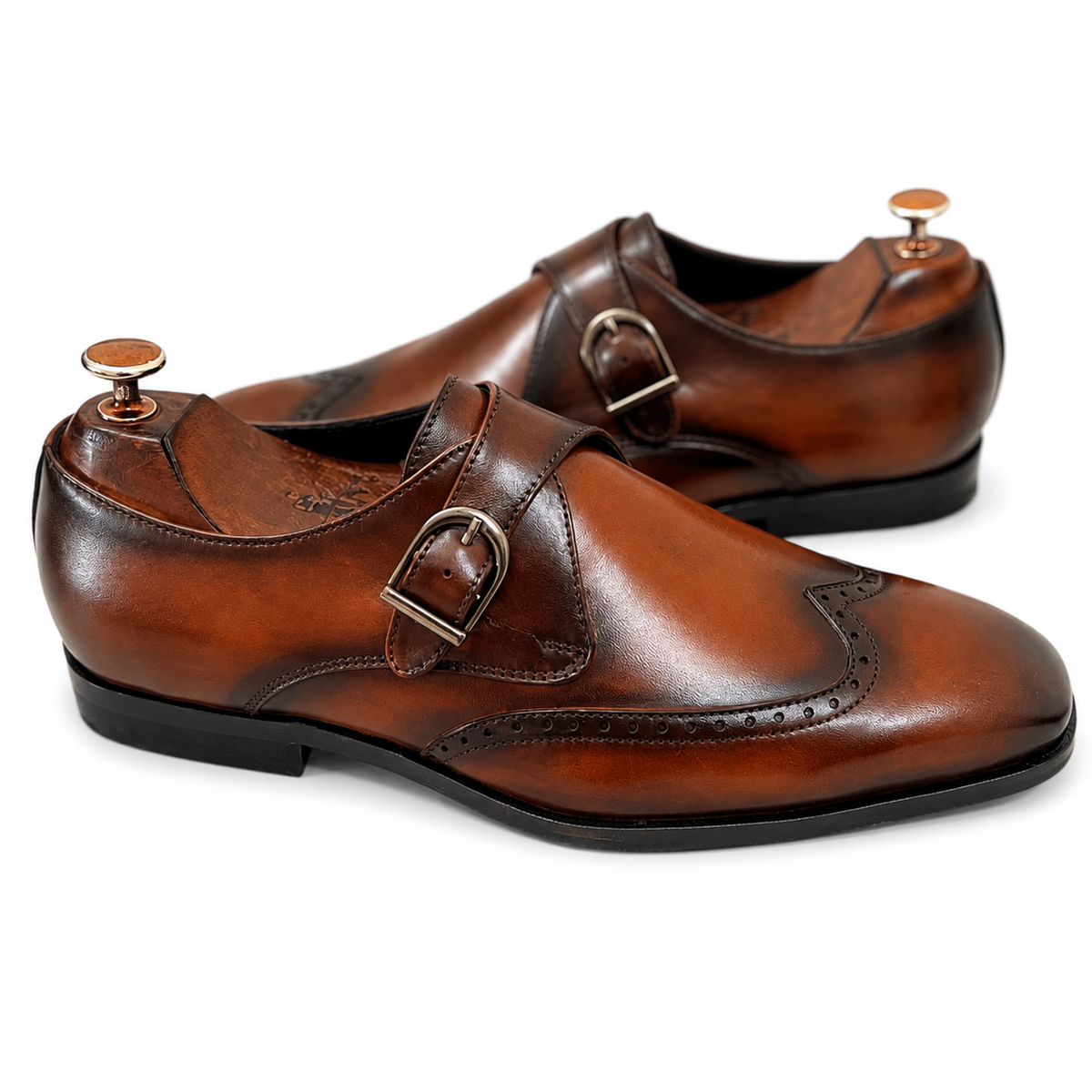 Single Monk Strap Brown