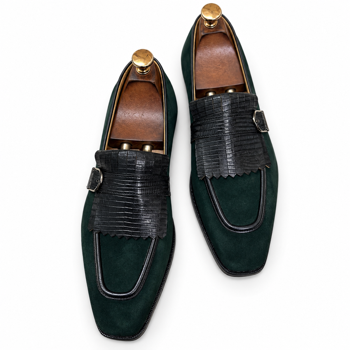 Emerald Fringe Loafers