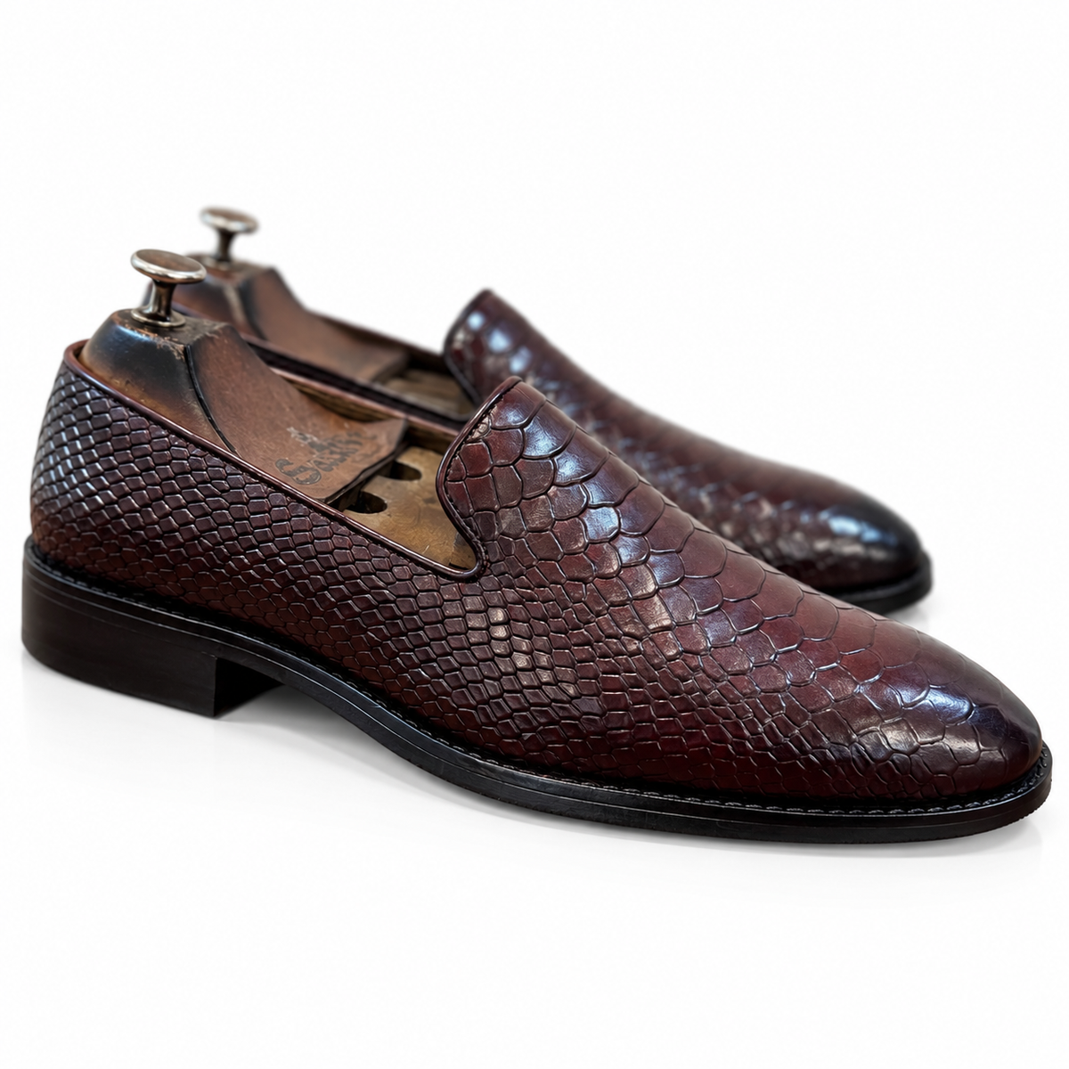 Espresso Éclat Croco Loafers