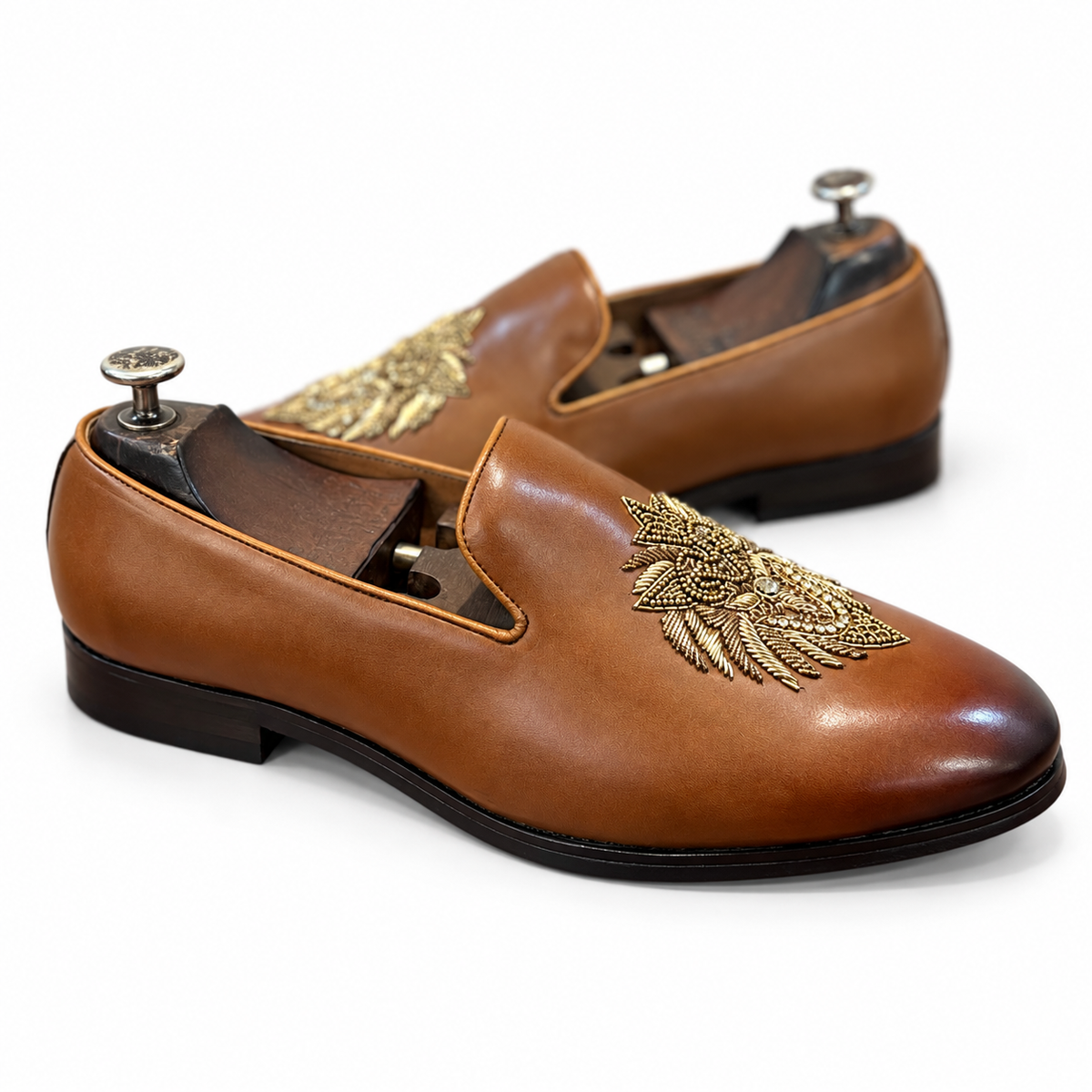 Baroque GoldCrest Slip-Ons