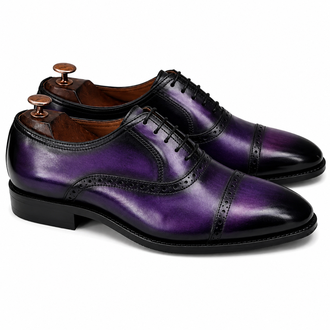 Imperial Amethyst Cap-Toe Oxfords