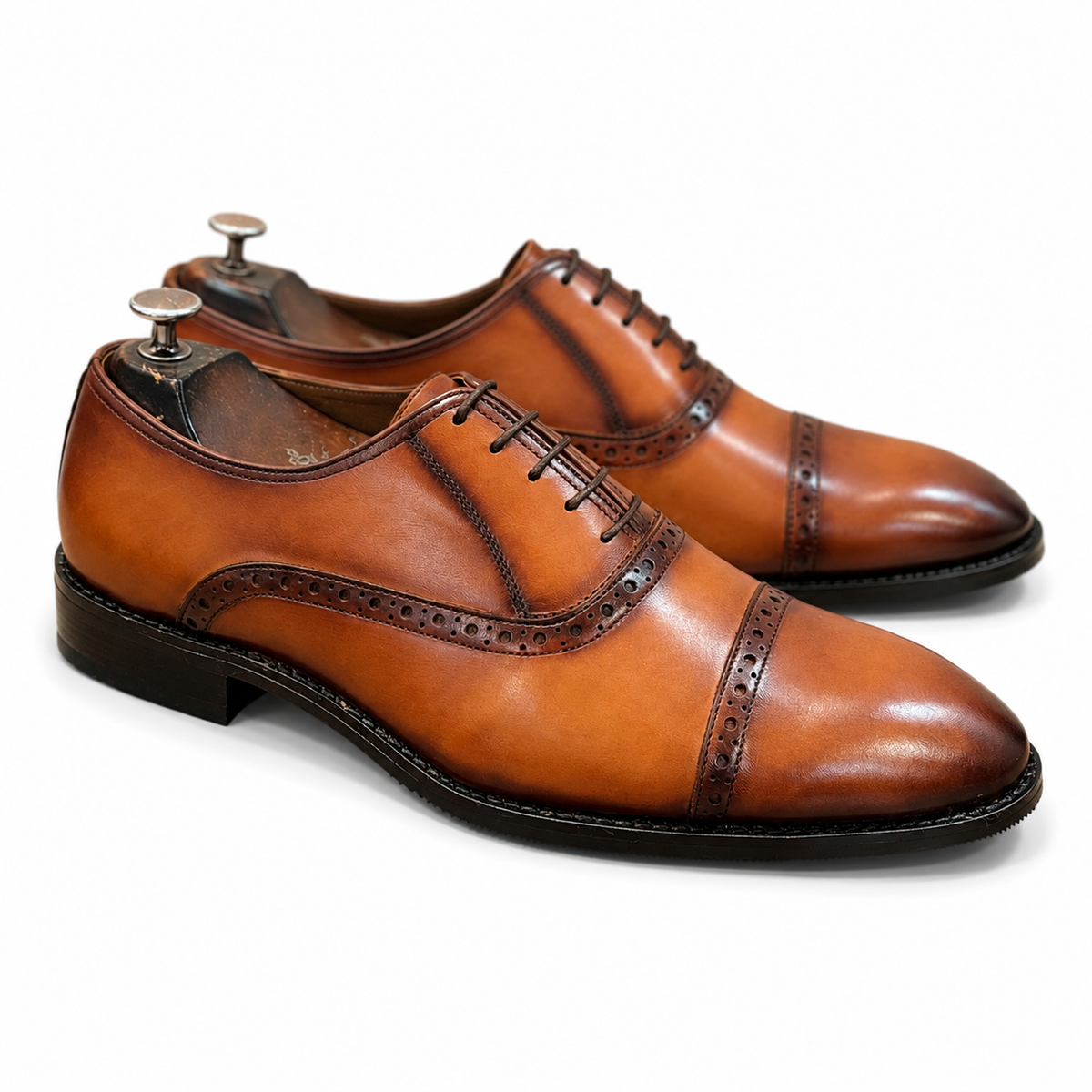 Windsor Tan Cap-Toe Oxford