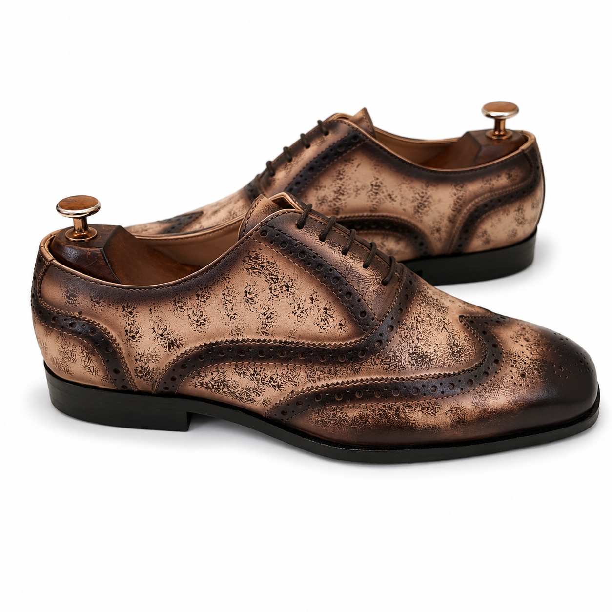 Ashen Monarch Wingtip Oxfords