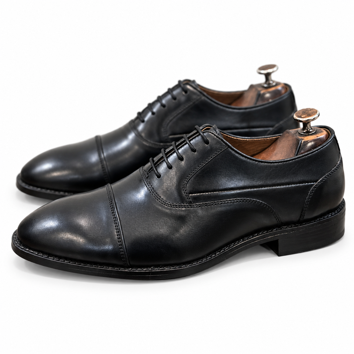 Regent Black Cap-Toe Oxford
