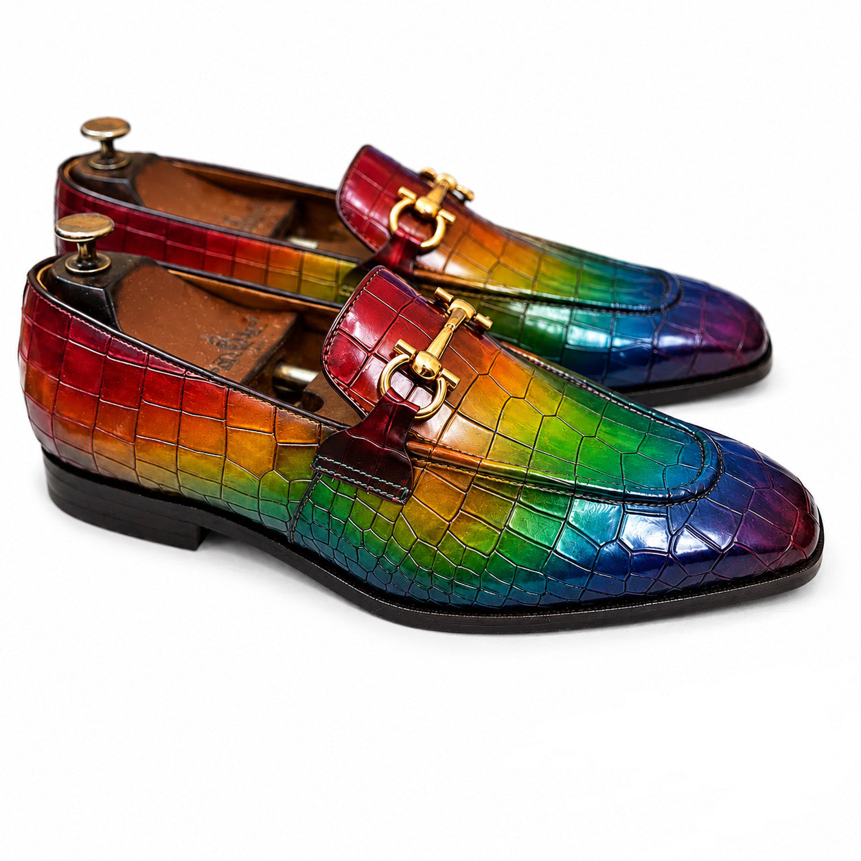 Prismatic Royale Croc Horsebit Loafers