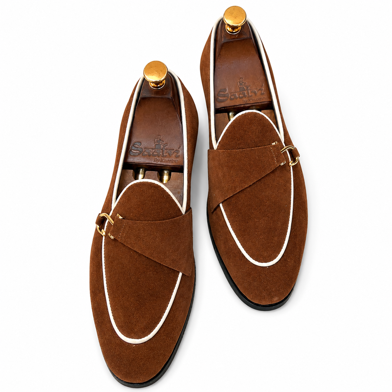 Monarch Belgian Loafers – Chestnut Suede