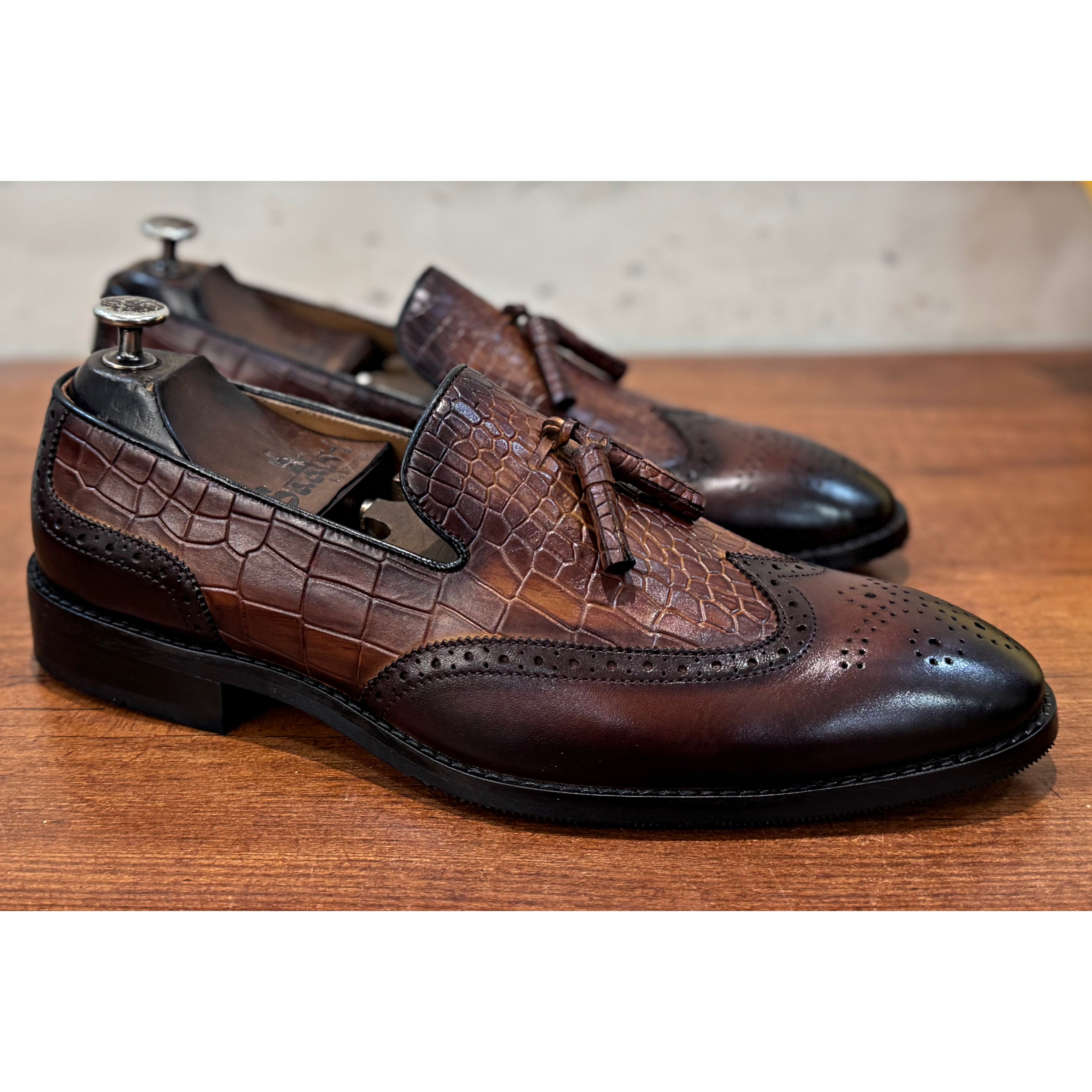 Wingcap Loafers With Tassels |Hand Finished