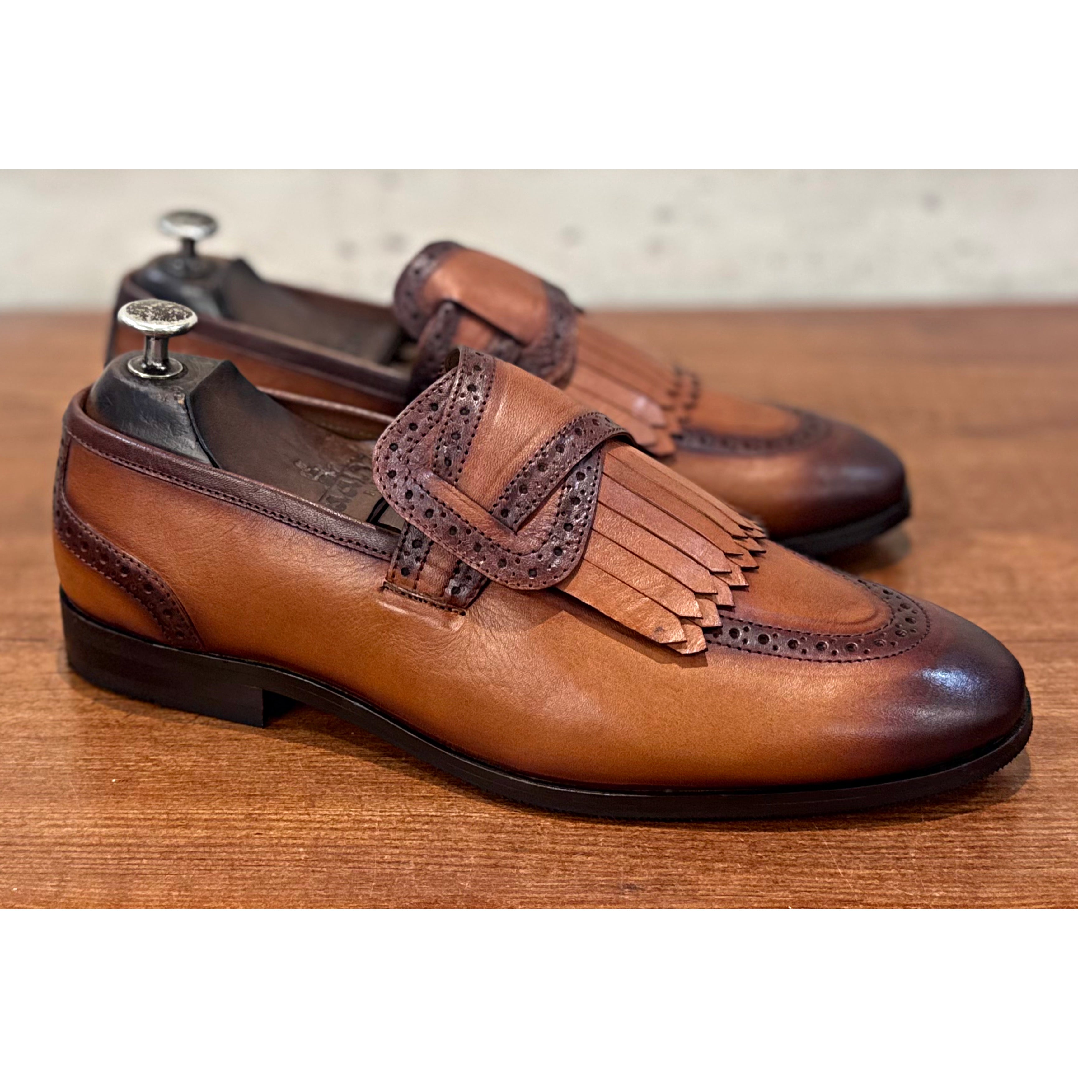 Butterfly Loafers With Fringes