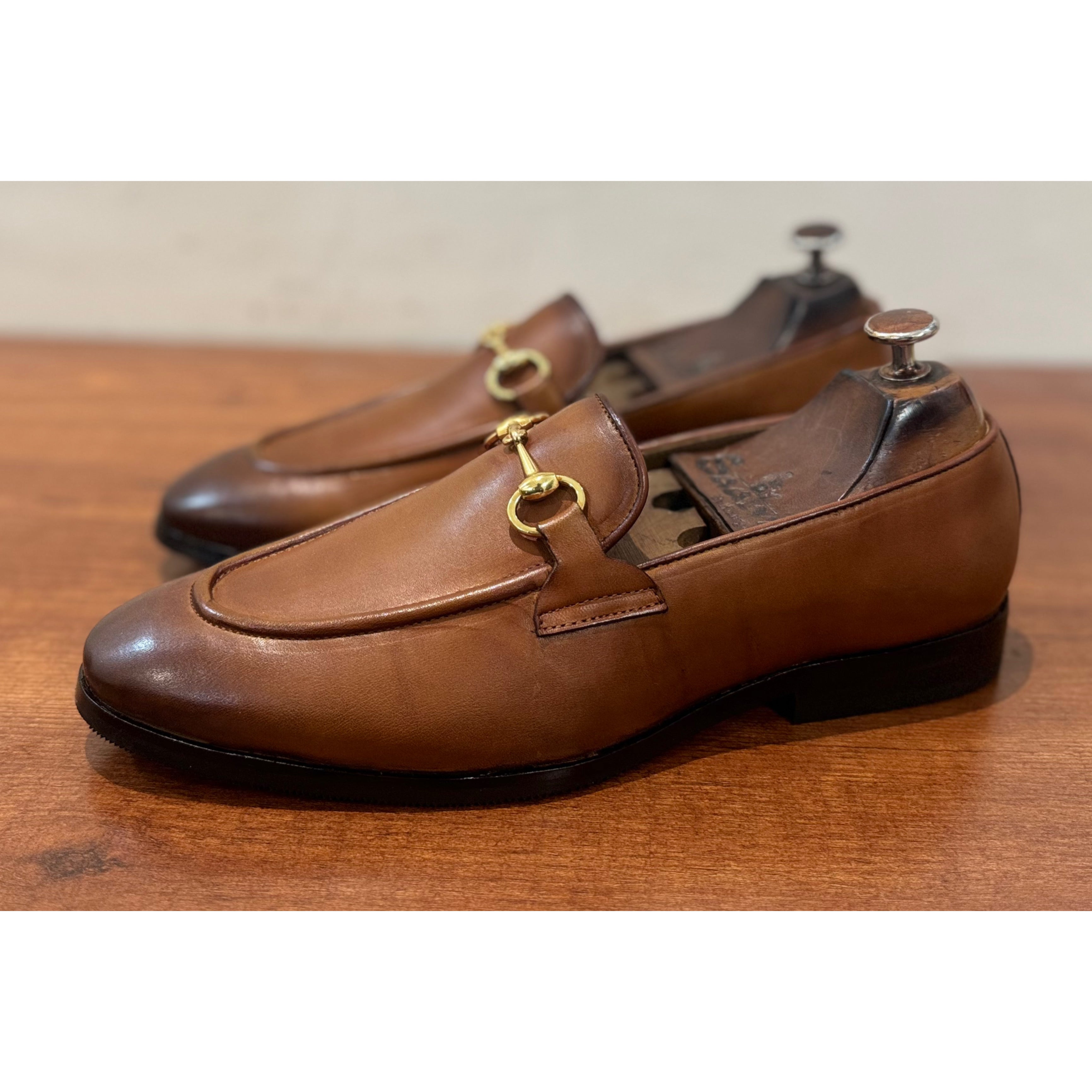 Classic Tan Horsebit Loafers