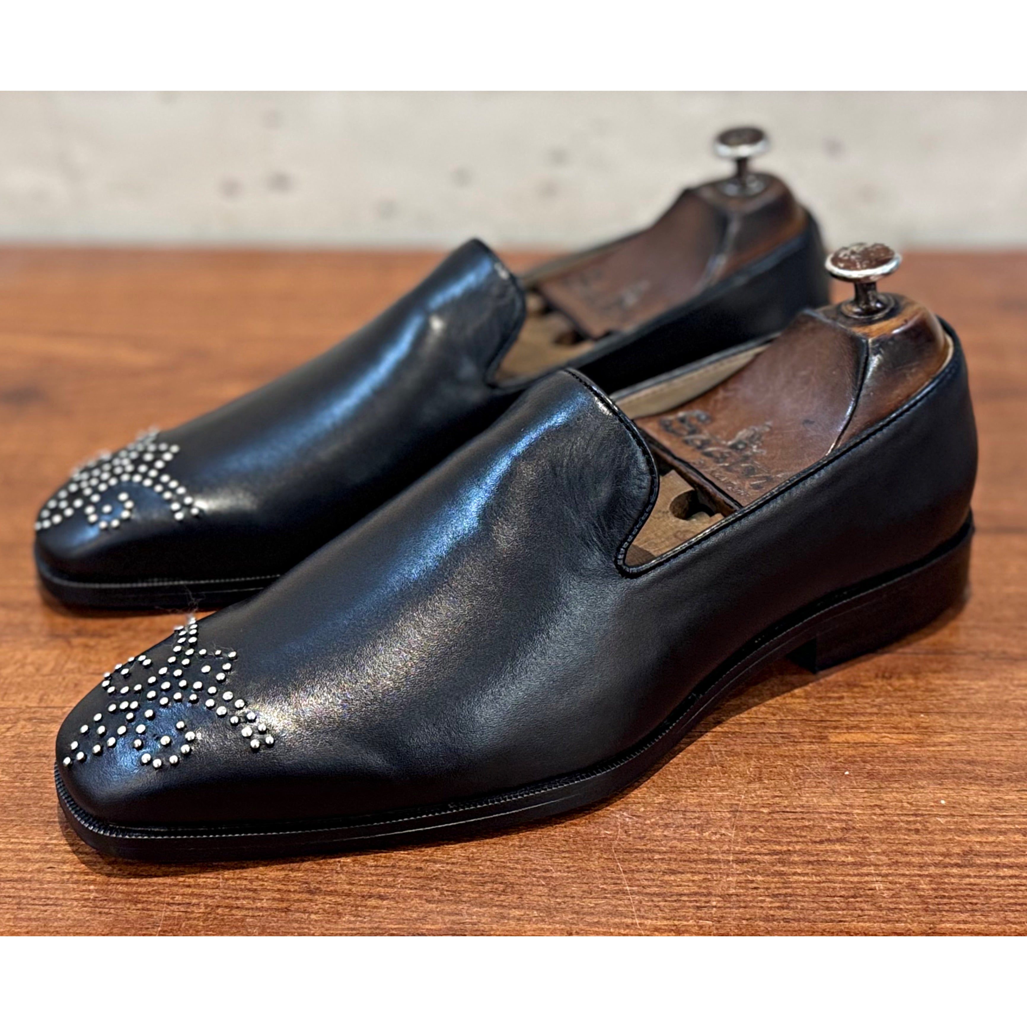 Black Slipon With Bajri