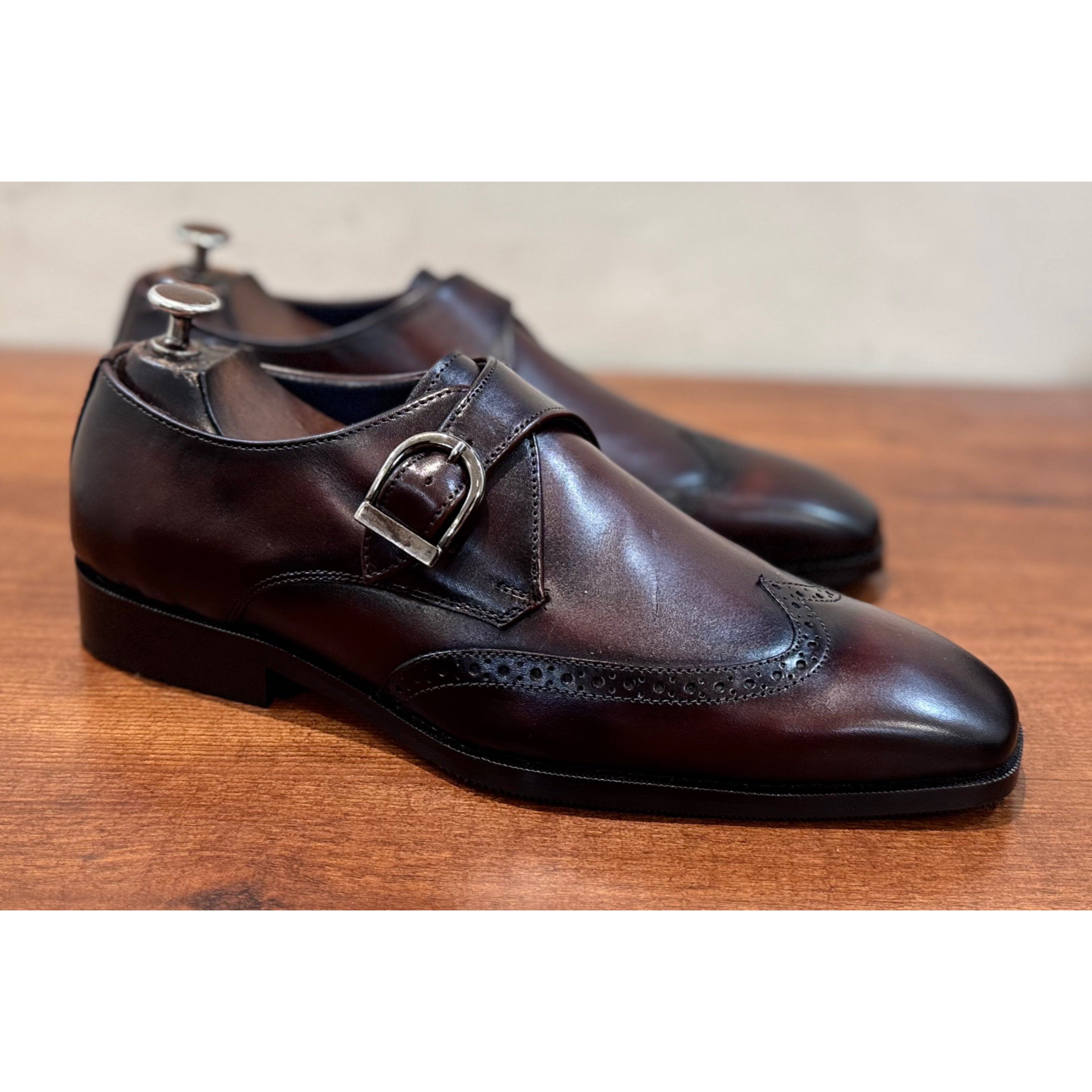 Brown Single Monk Straps