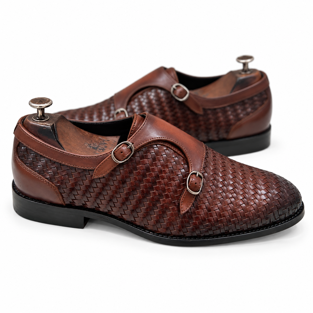 Double Monk Strap Brown