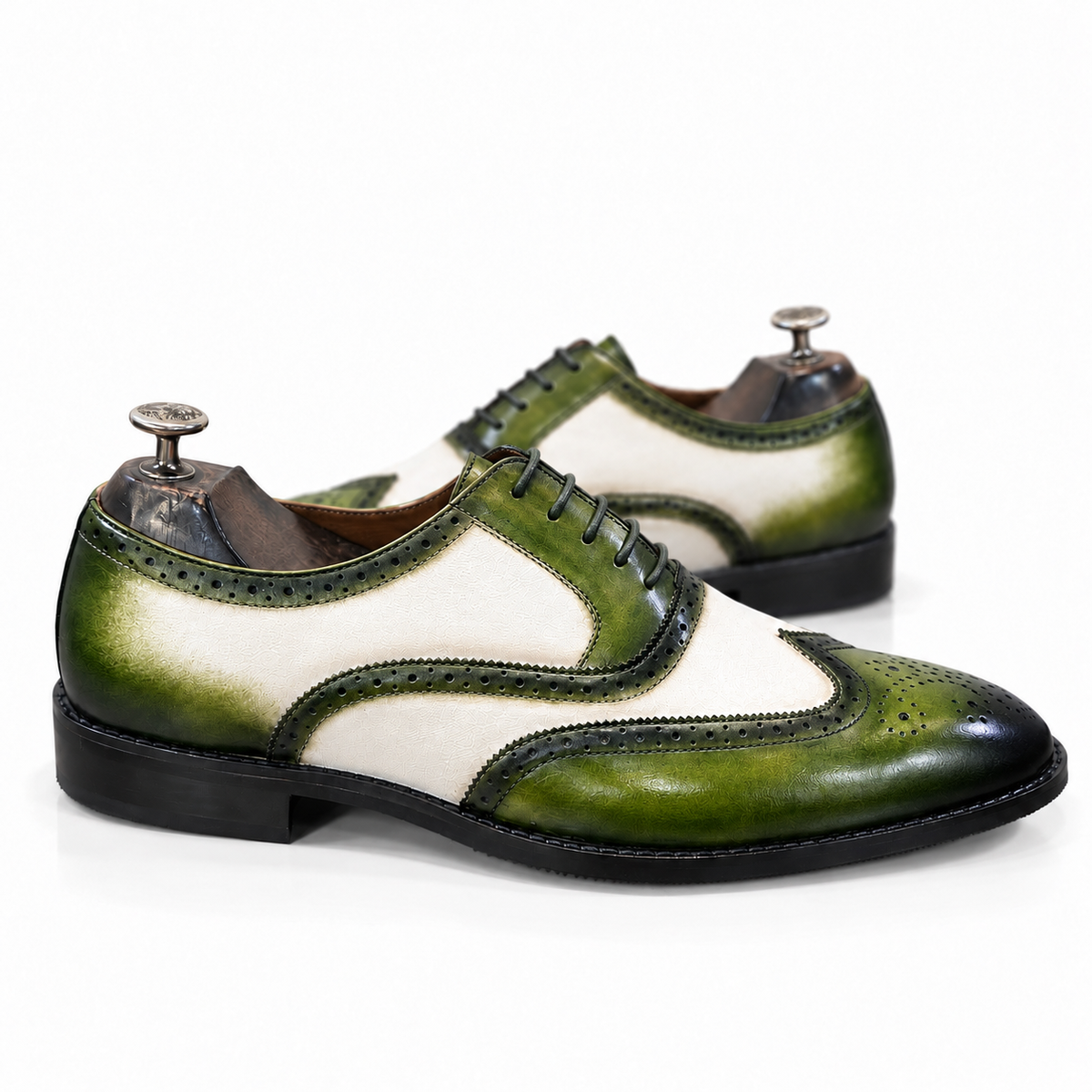 Saalvi Verdant Prestige Wingtip Oxfords