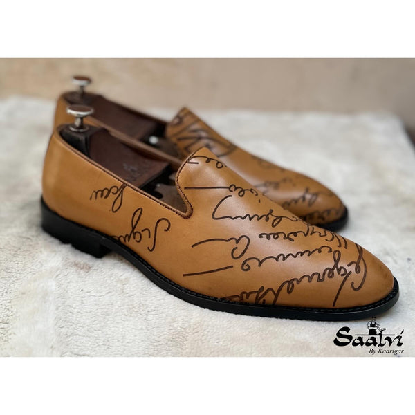 Tan Signature Loafers