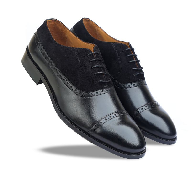 Black Oxfords With Suede