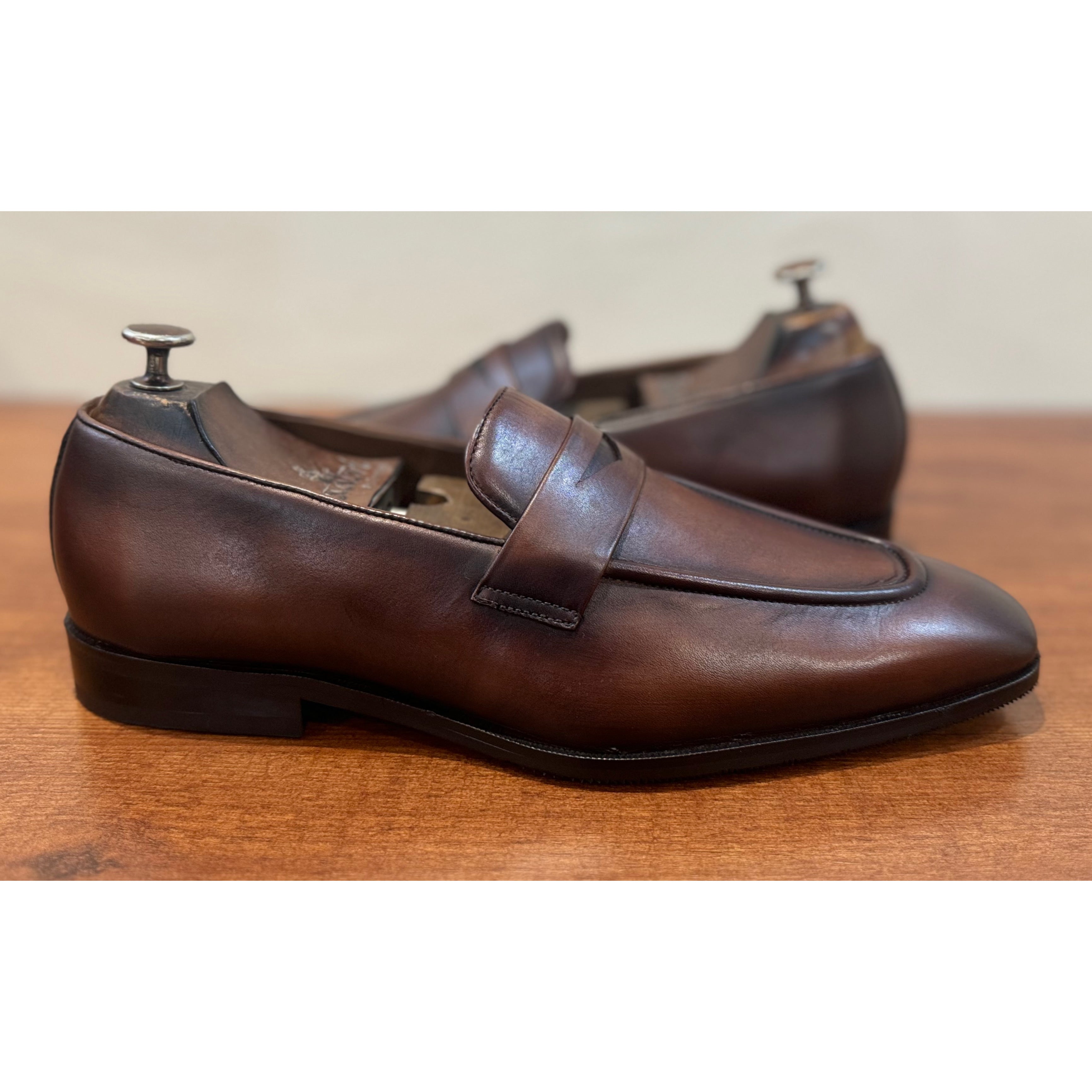 Penny Loafers Brown Hand Finished