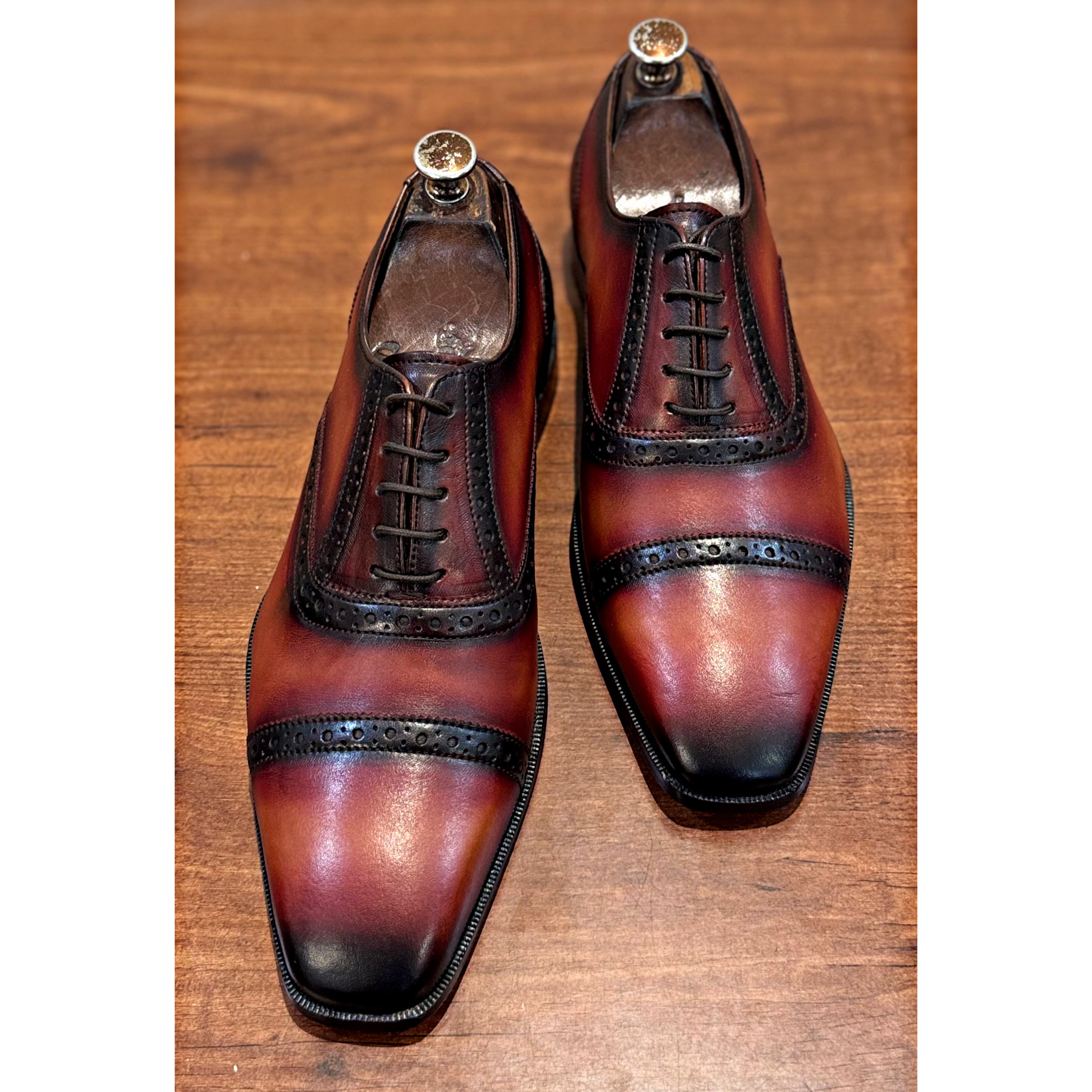 Royal Patina Glossed Captoe Oxford