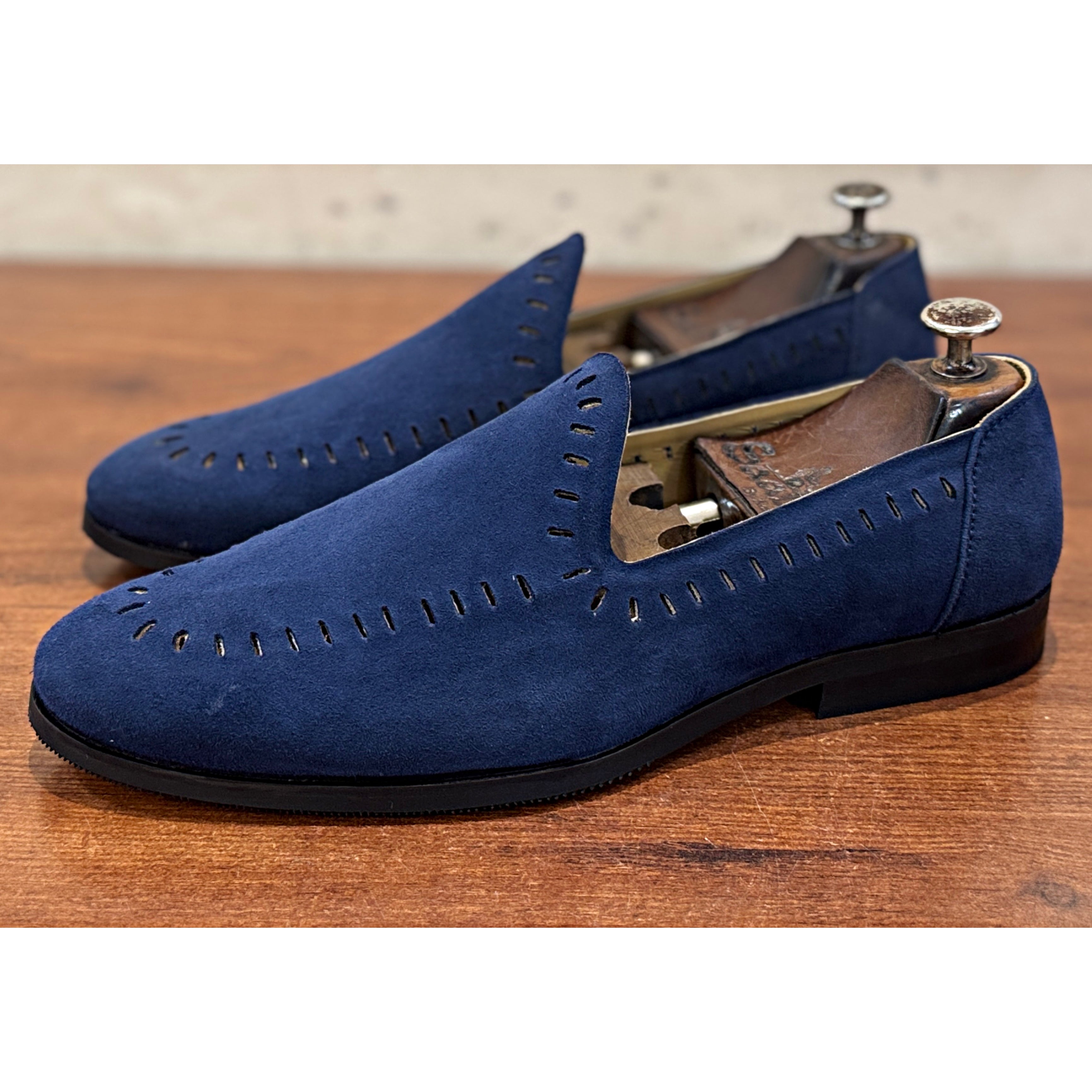 The Riviera Suede Loafer Blue