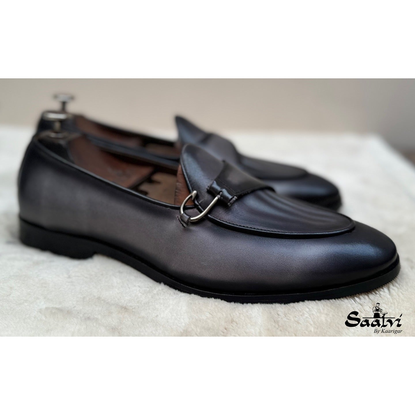 Belgian Loafers Grey Mortiz