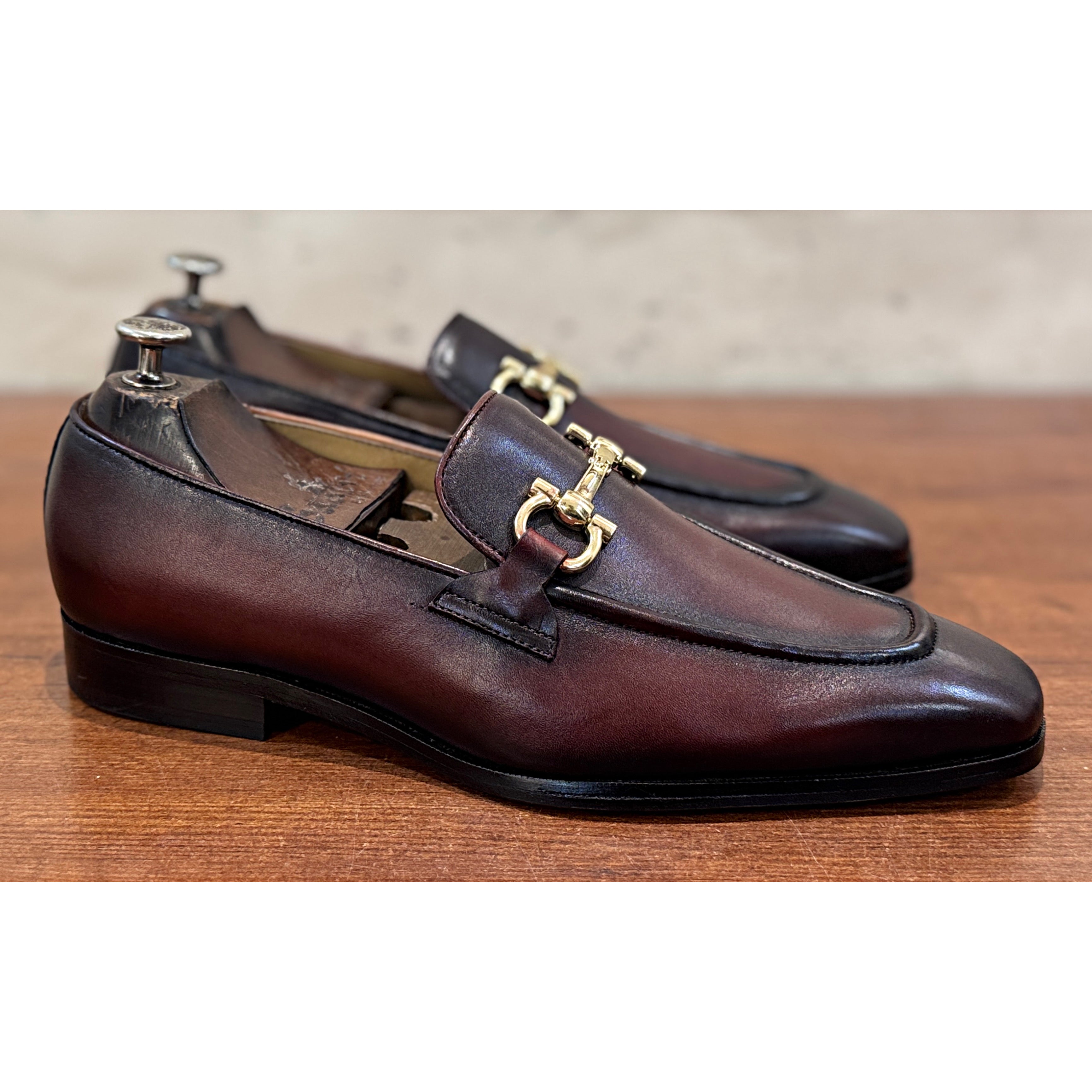 Windsor Horsebit Loafer – Bordeaux Patina
