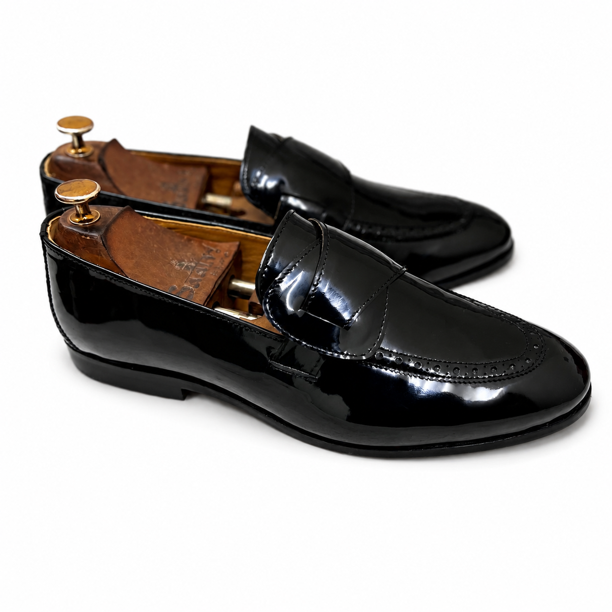 The Noir Monarch Patent Loafer