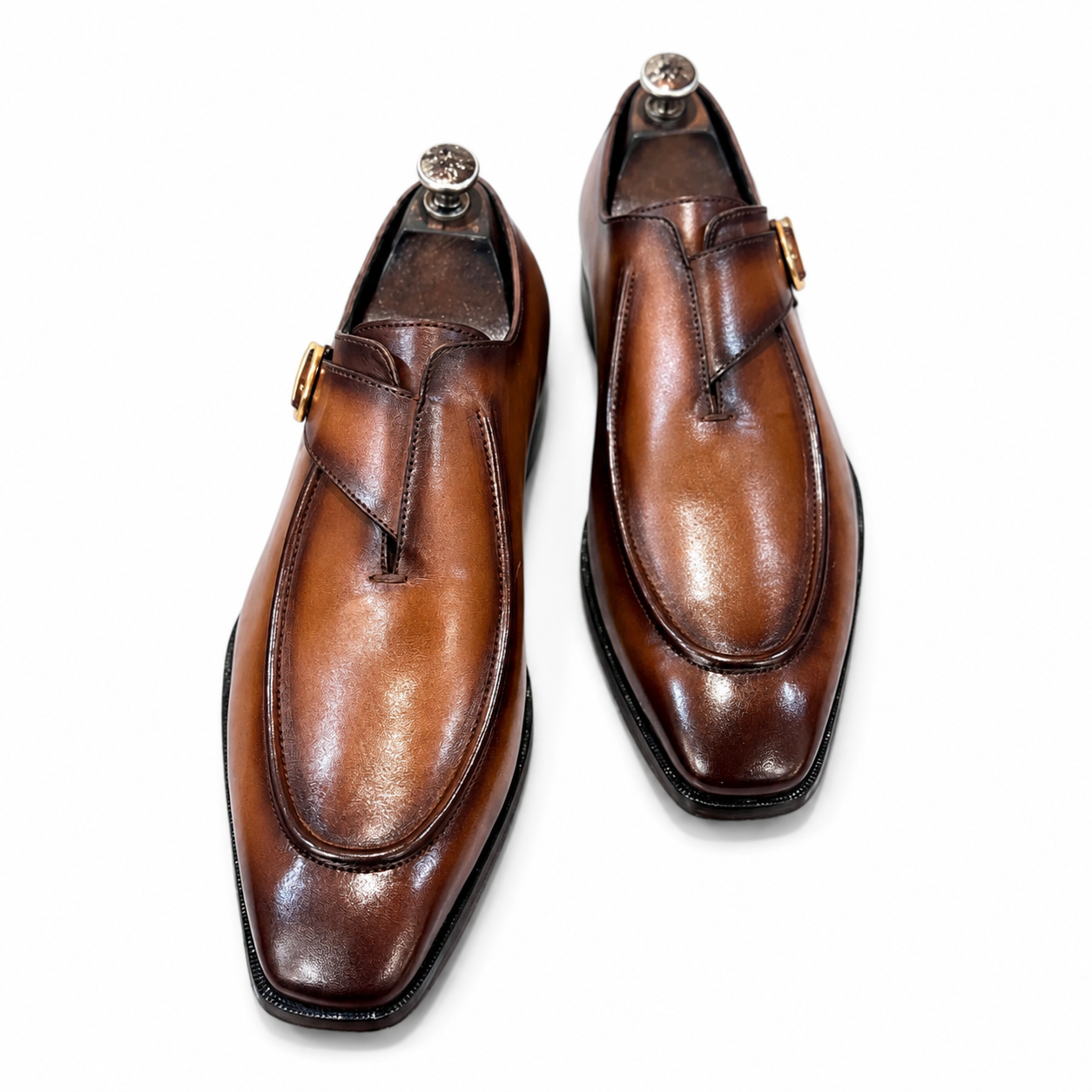 British Pointy Toe Single Monks