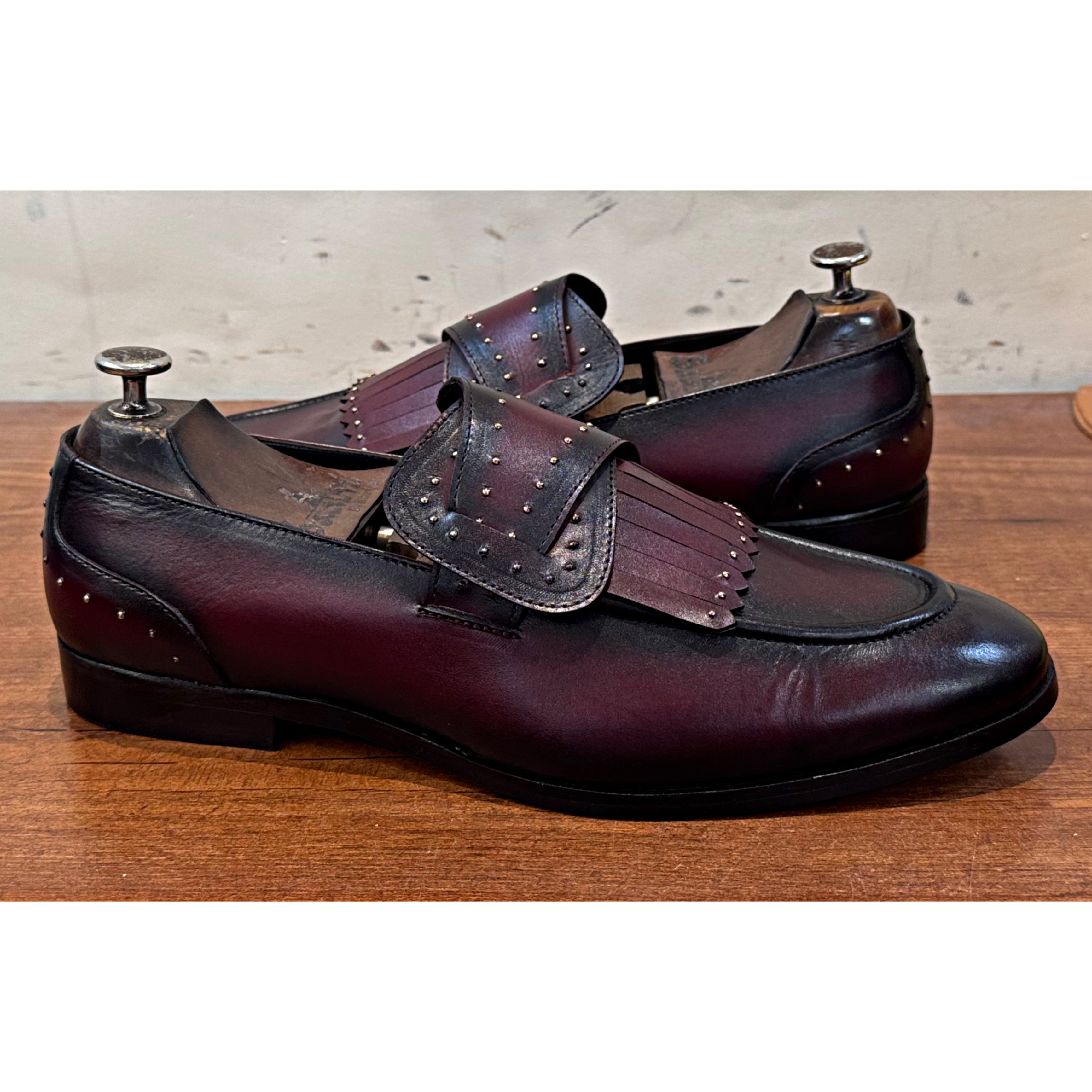Butterfly Loafers with Bajri Bordo