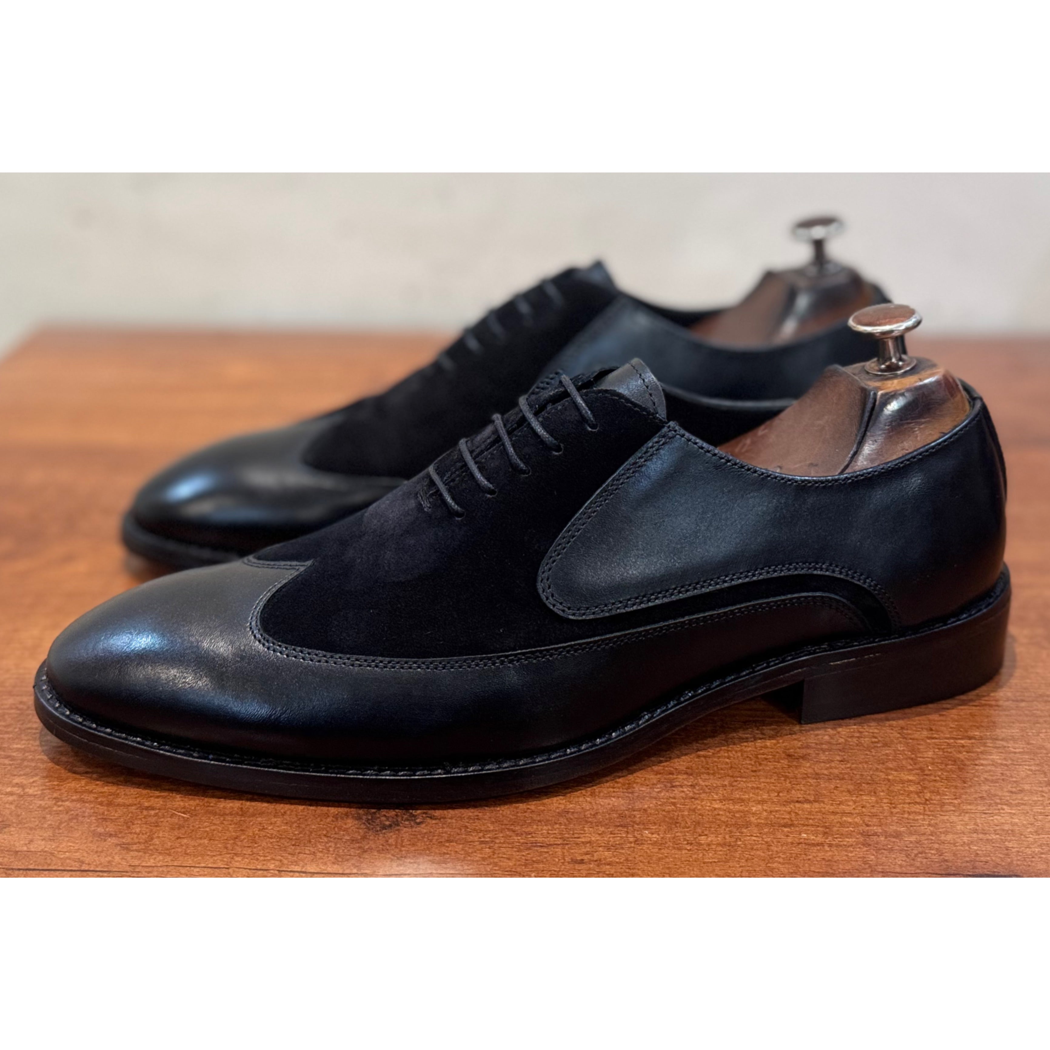 Wingtip Black Oxfords