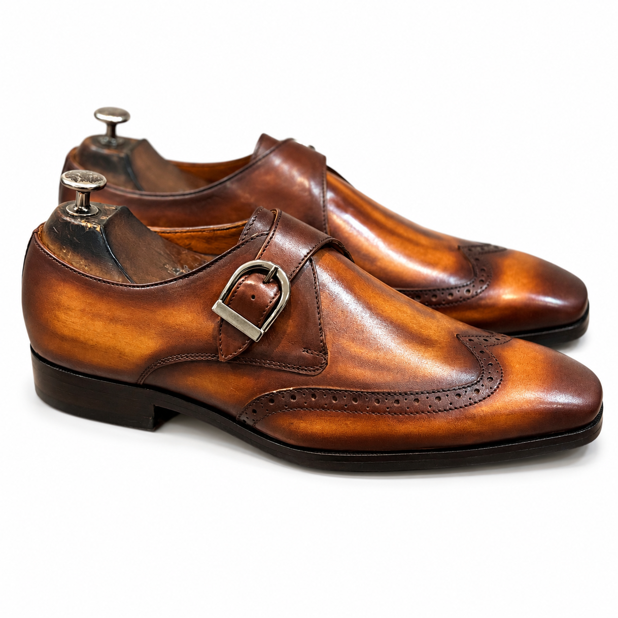 Single Strap Monk Wood Finish