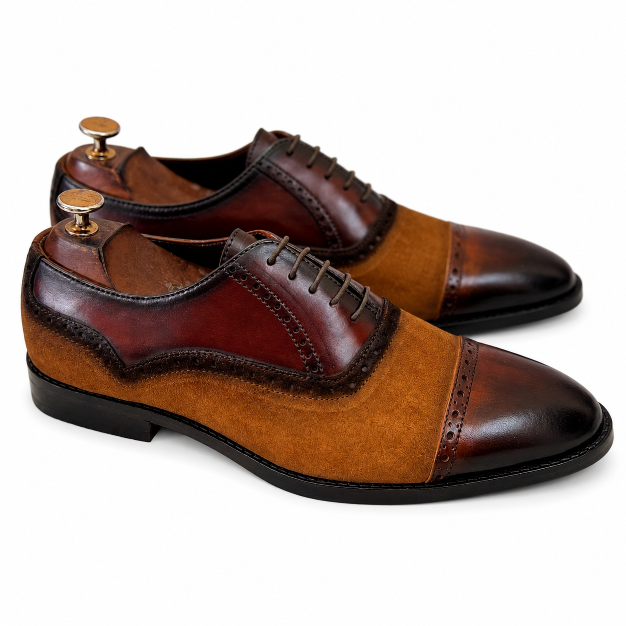 Heritage Duo Cap-Toe Oxfords