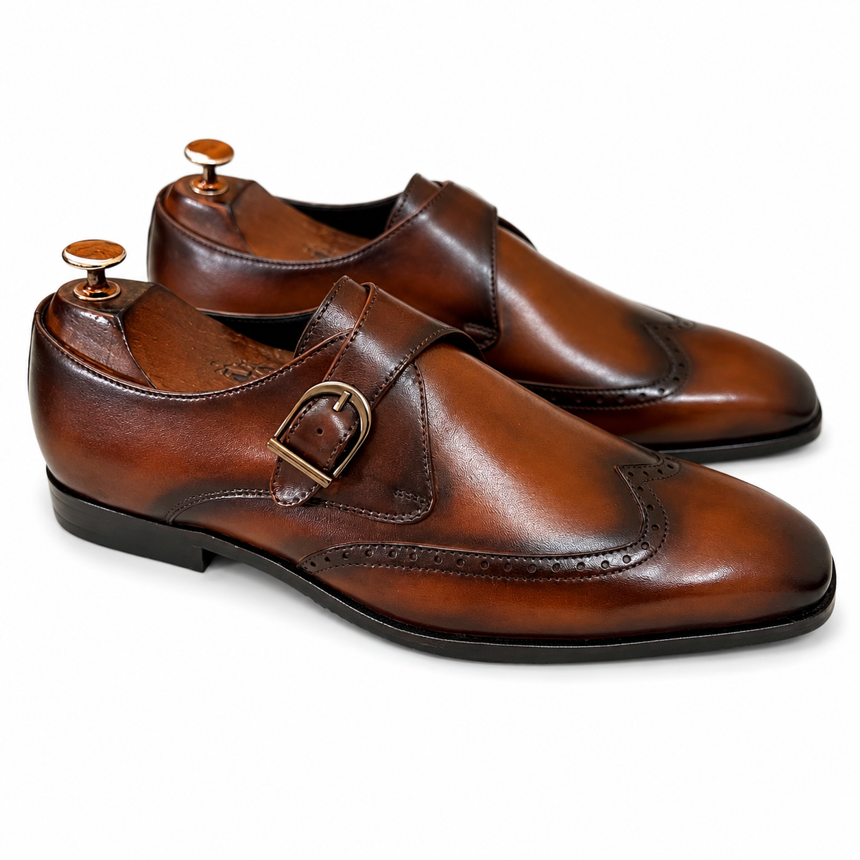 Single Monk Strap Brown