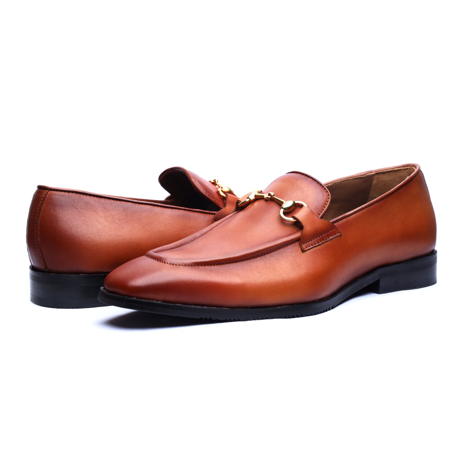Tan Horsebit Loafers