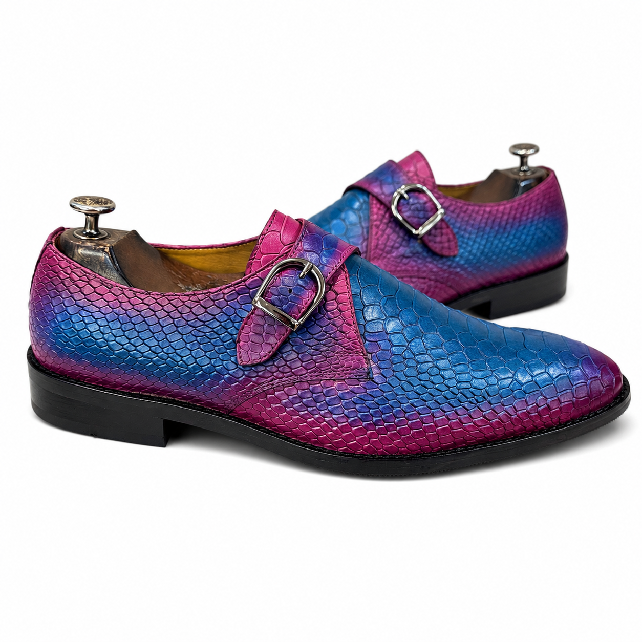 Aurora Python Monk Strap Shoes