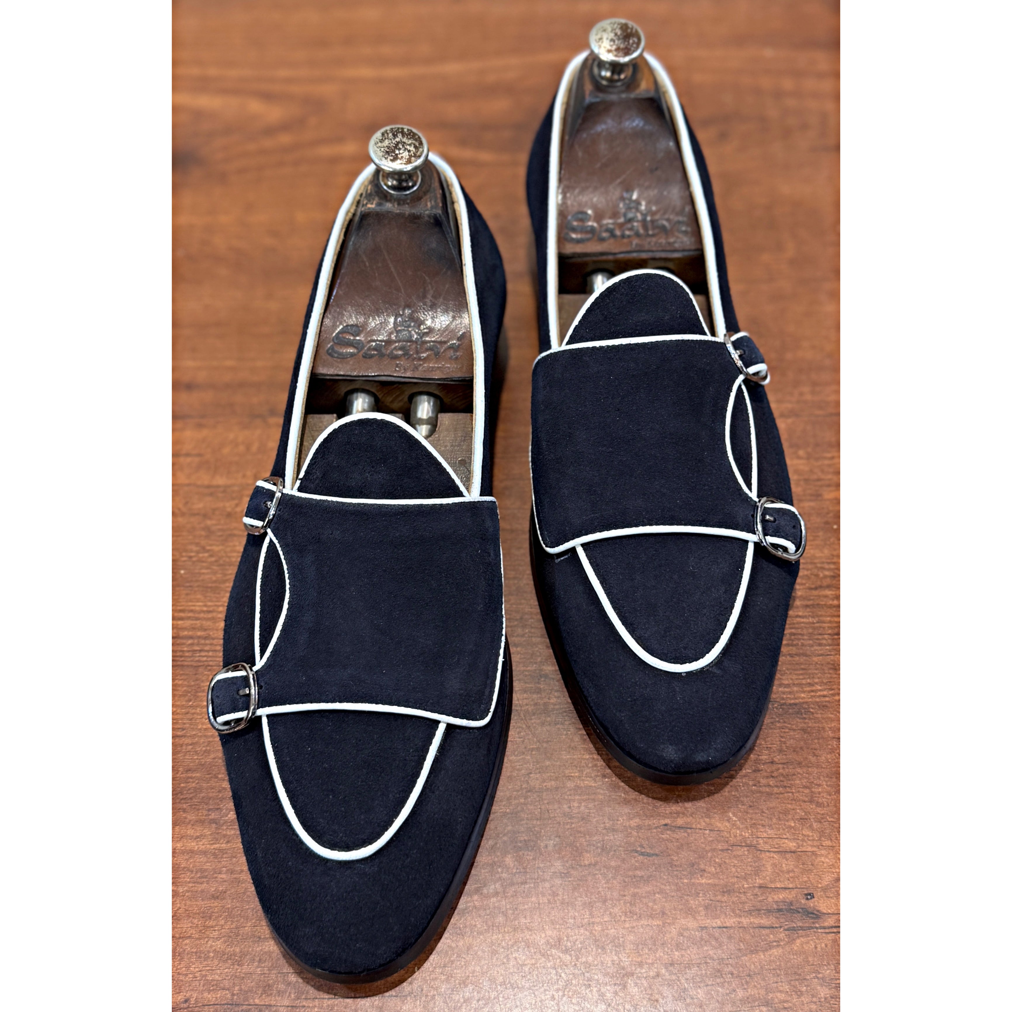 Midnight Navy Belgian Monk Straps