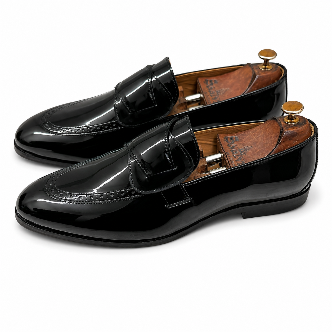 The Noir Monarch Patent Loafer