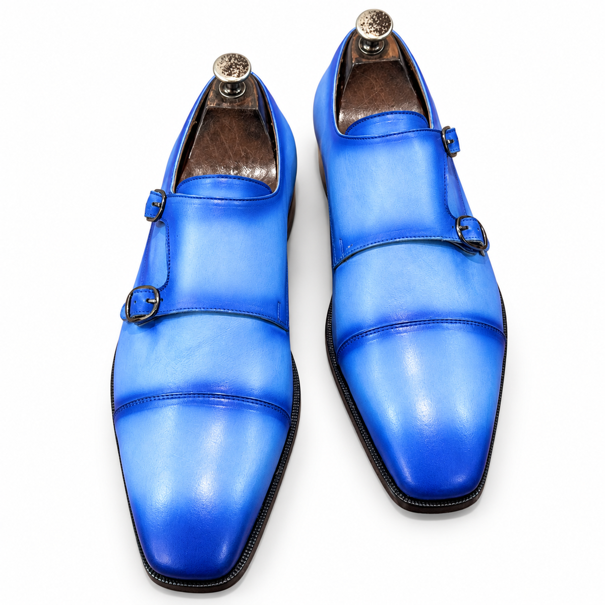 The Riviera Azure – Sky Blue Double Monk Strap