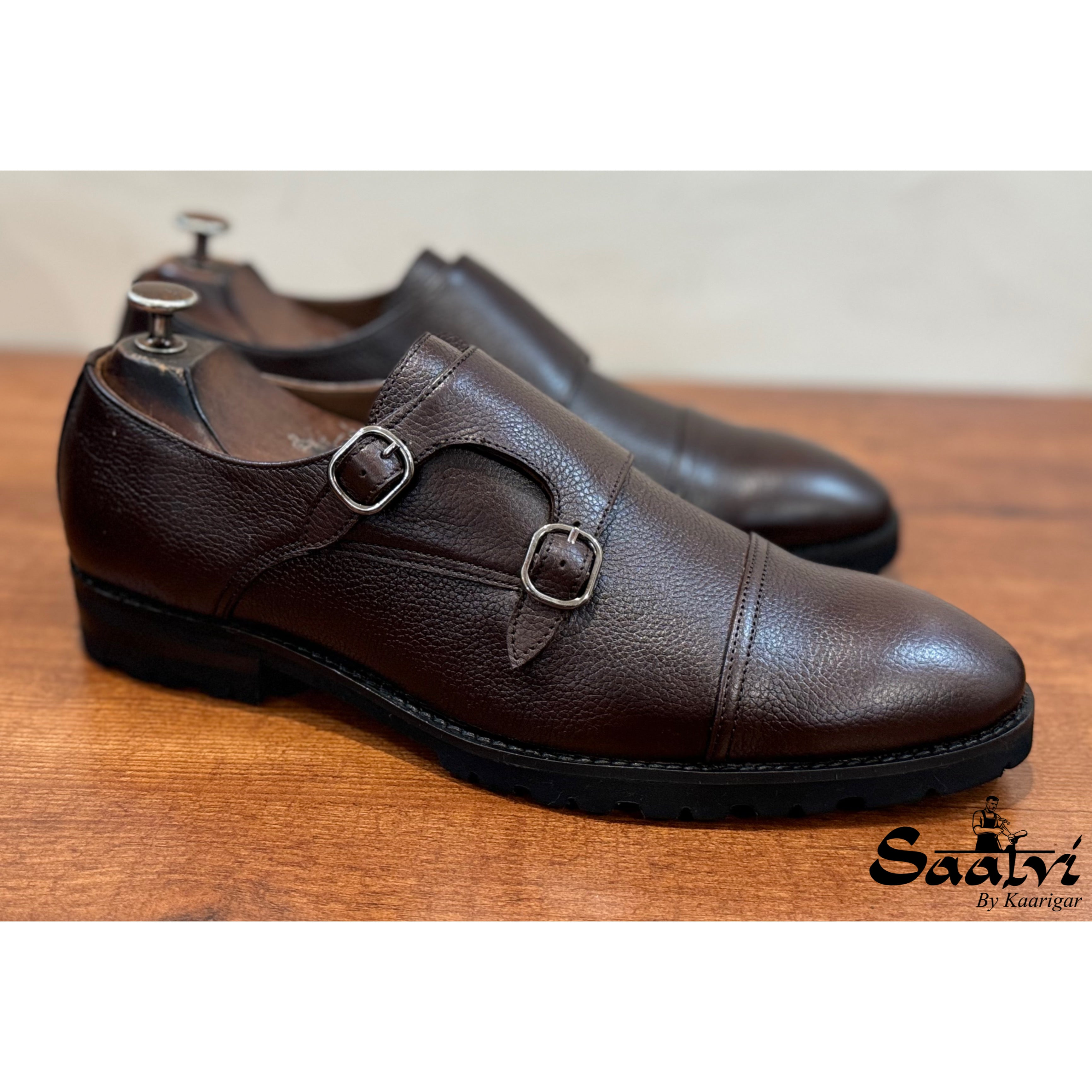 Double Monk Strap Light Weight Sole