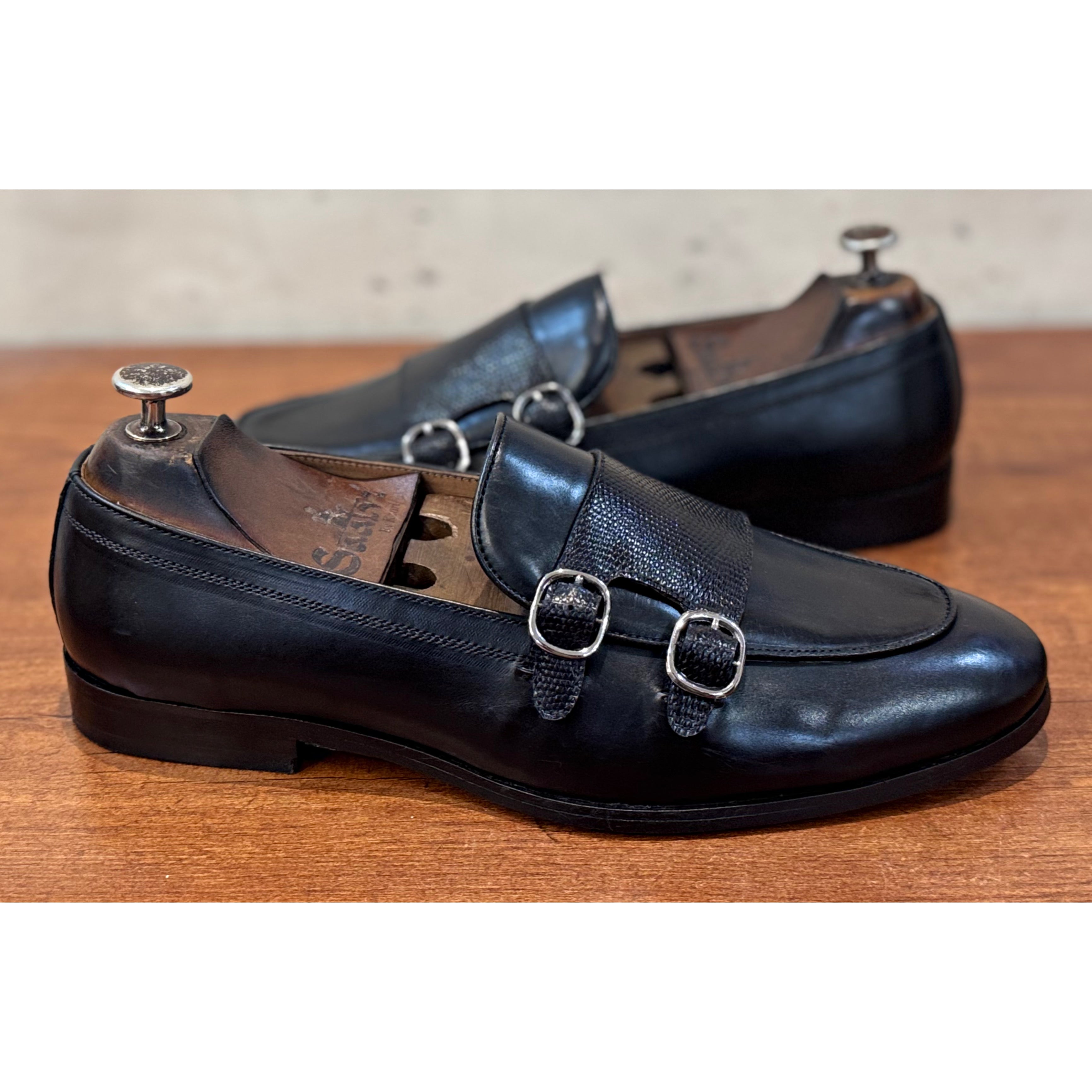 Regal Monk Loafers Black