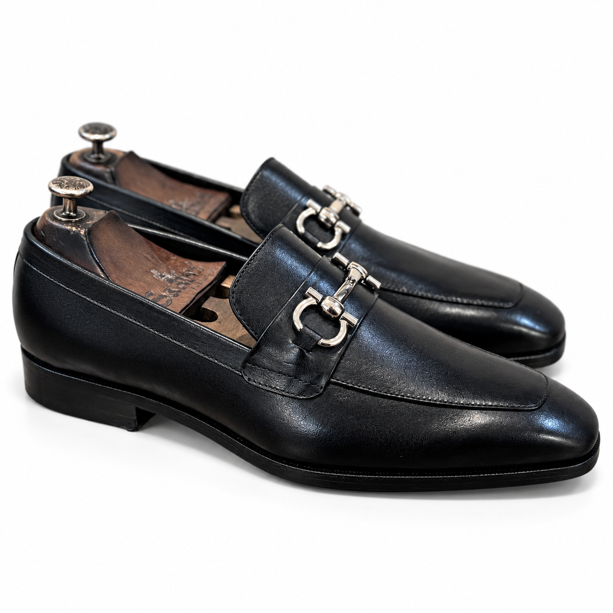 Noir Sterling Horsebit Loafers