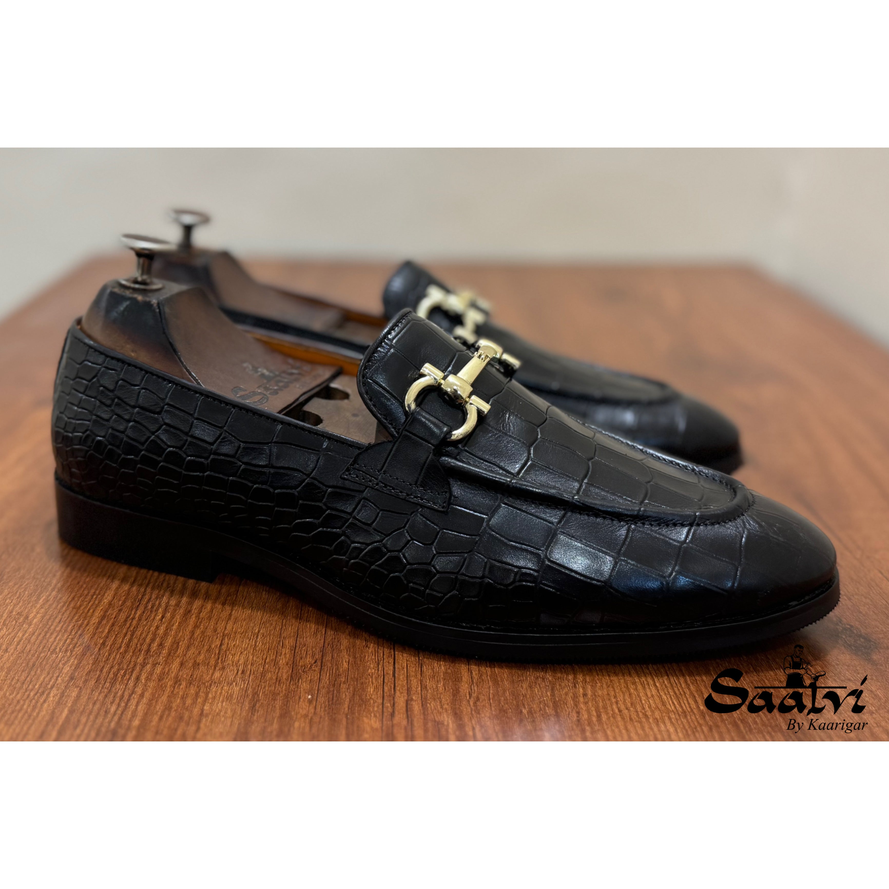 Horsebit Loafers Croco - H