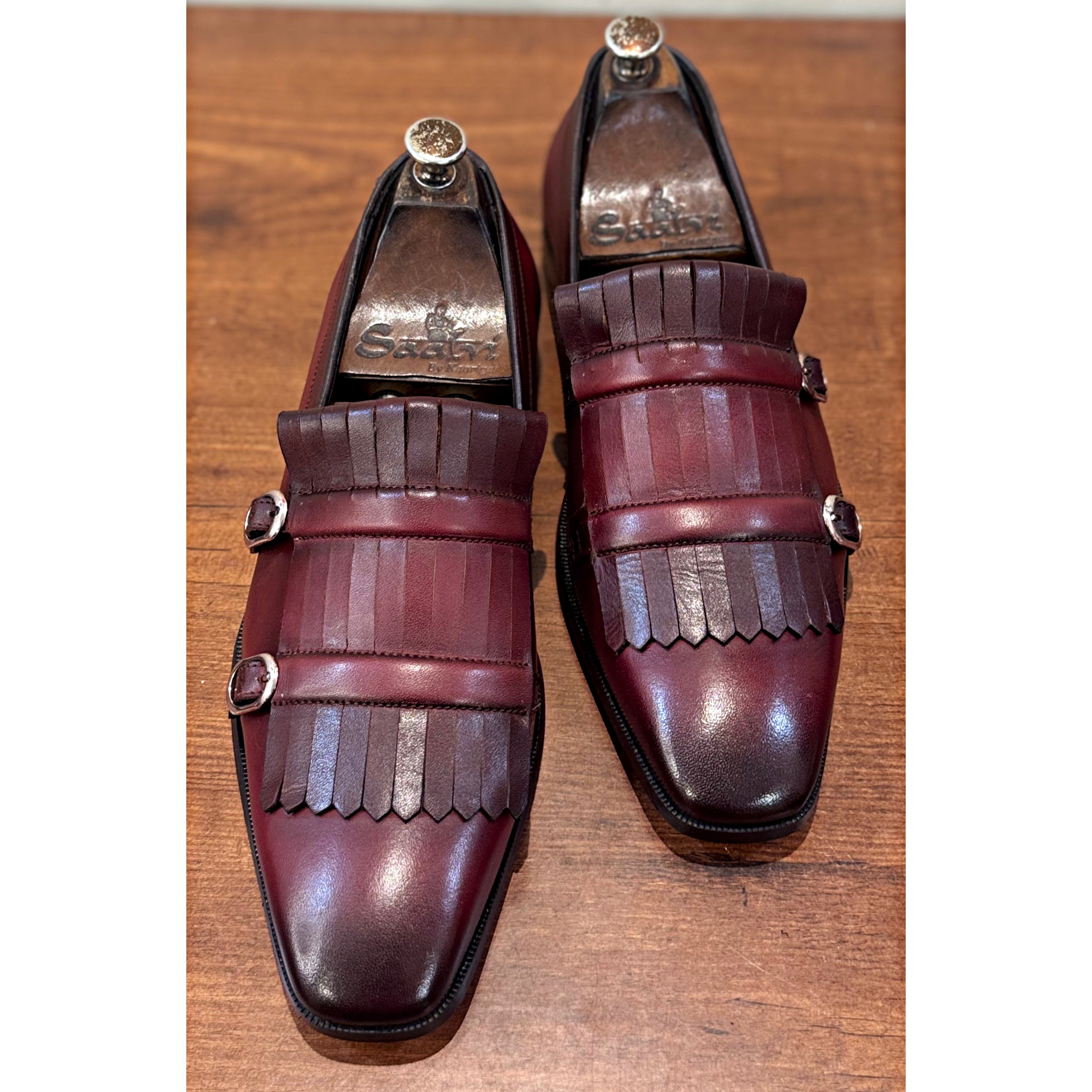 Daniel Double Monk Loafers With Fringes